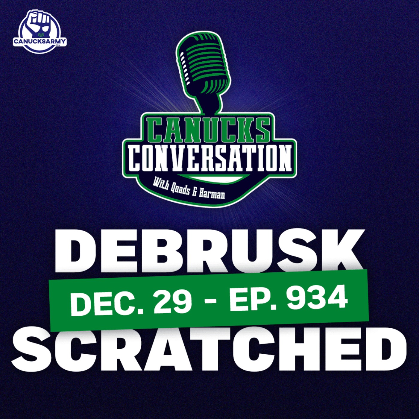 Dec. 29: Canucks make DeBrusk a healthy scratch (ep. 934) episode artwork