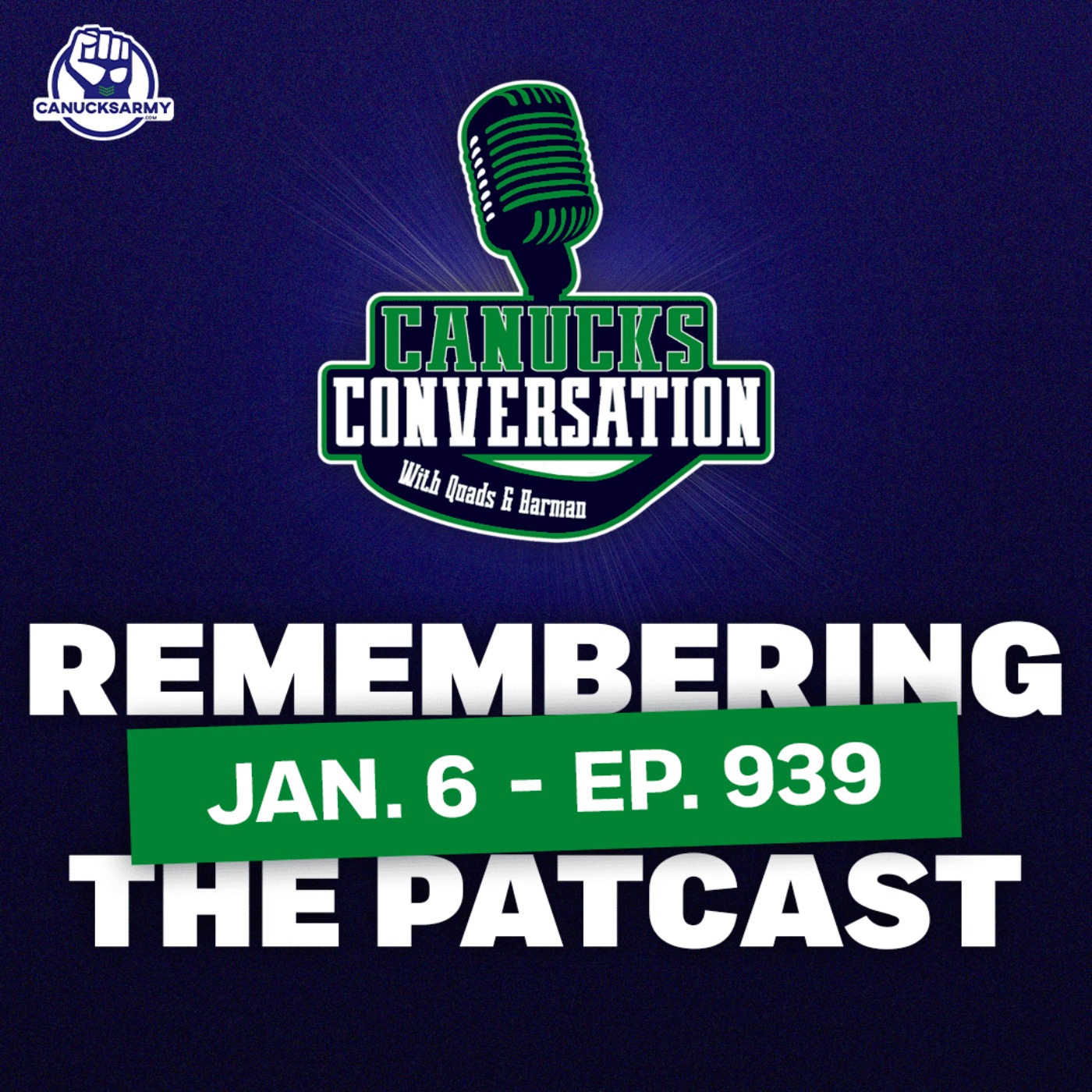 Jan. 6: How the PatCast ended up at Woody's + VAN vs BUF preview ft. Jeff Paterson | (ep. 939) episode artwork