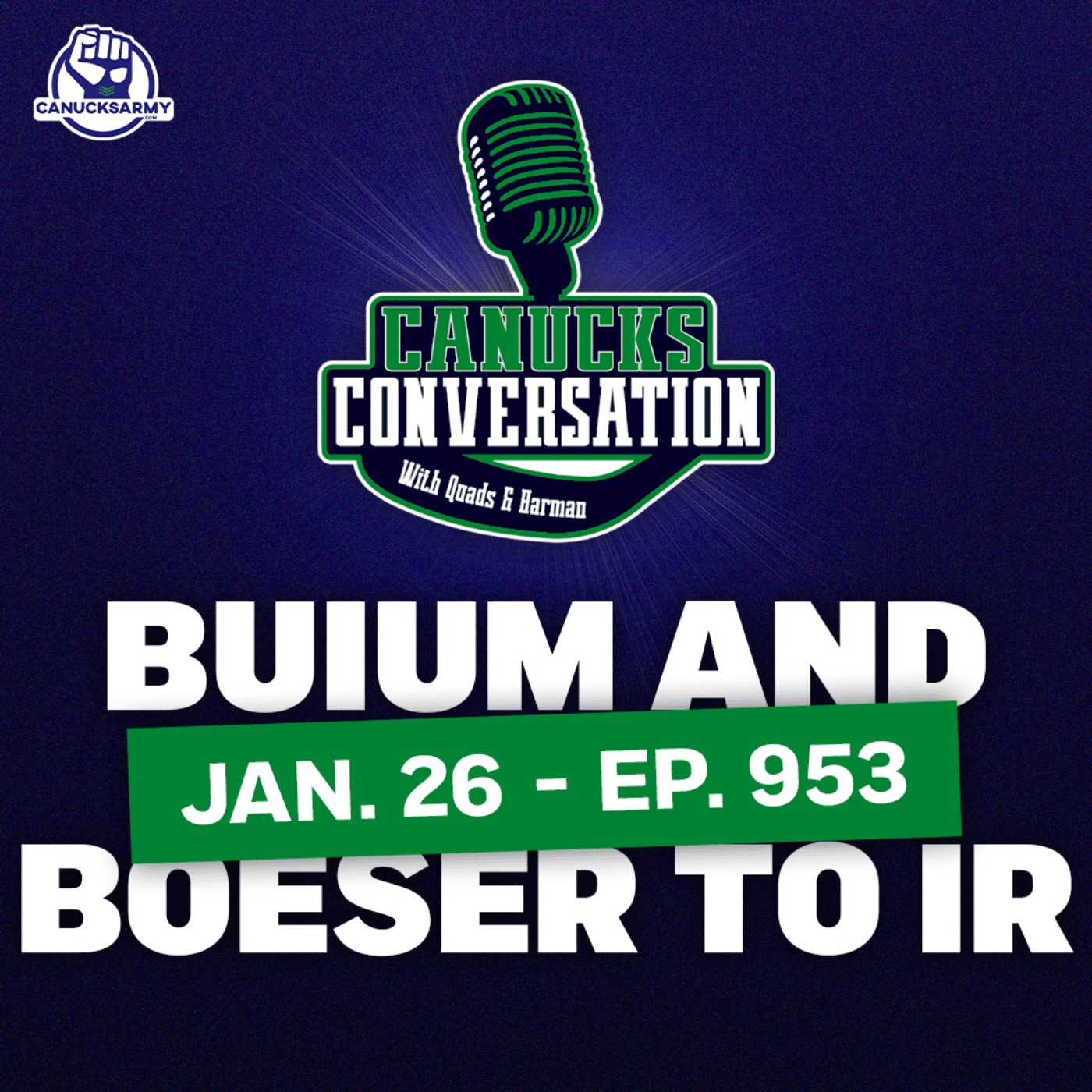 Jan. 26: Buium and Boeser hit IR + Coquitlam supremacy (ep. 953) episode artwork