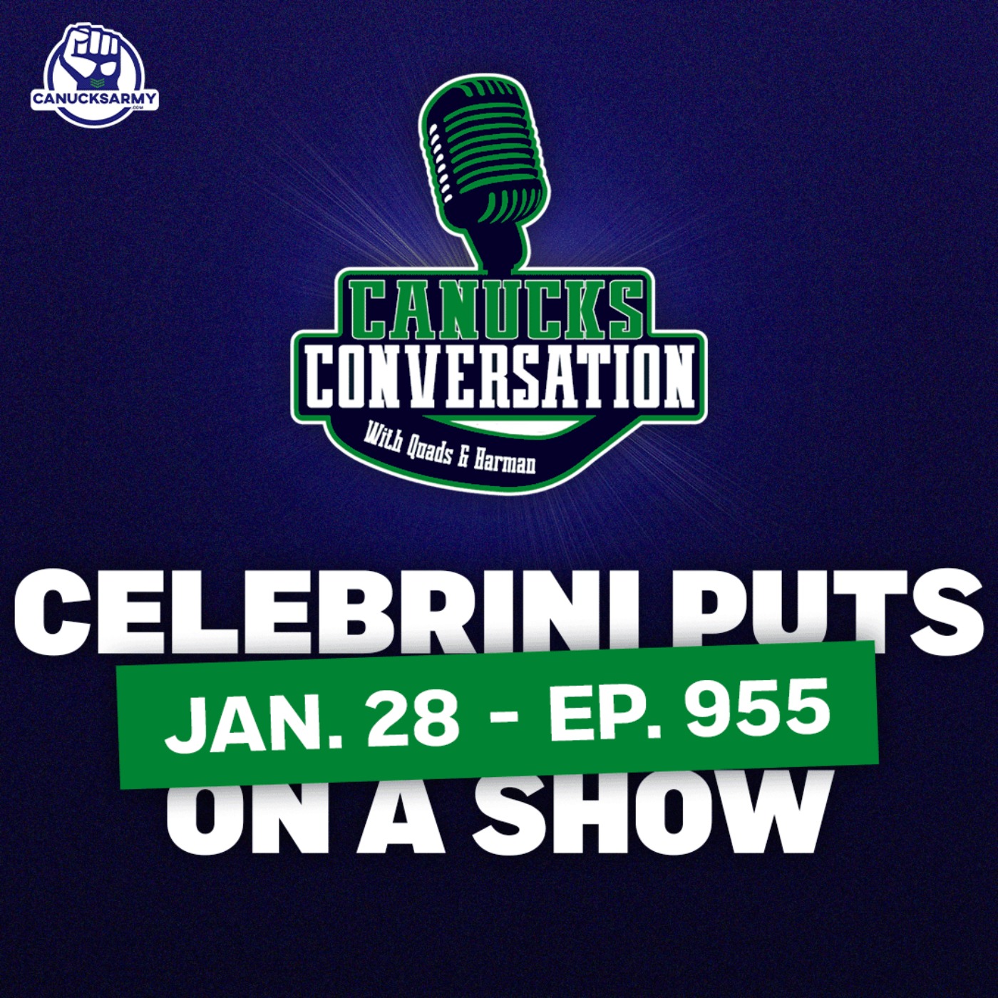 Jan. 28: Celebrini puts on a show + Canucks practice ft. Jeff Paterson (ep. 955) episode artwork