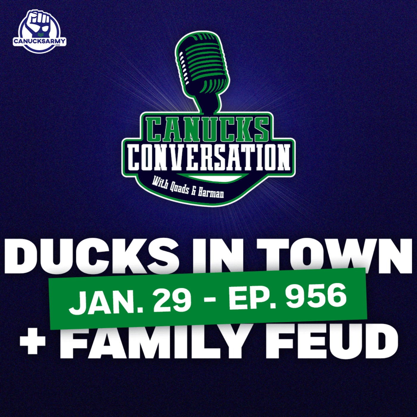 Jan. 29: Ducks in town + Family Feud  (ep. 956) episode artwork