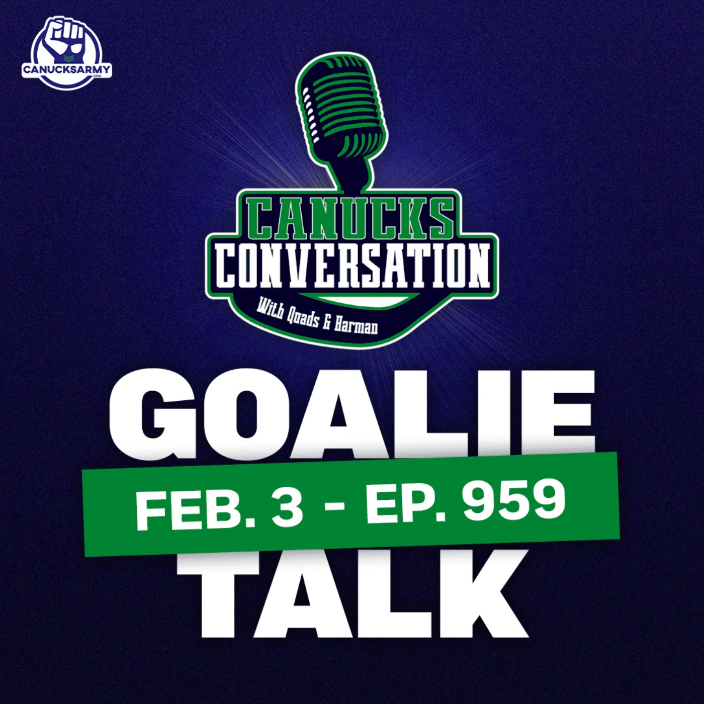 Feb. 3: Canucks lose to Mammoth + Goaltending Talk ft. Jeff Paterson (ep. 959) episode artwork
