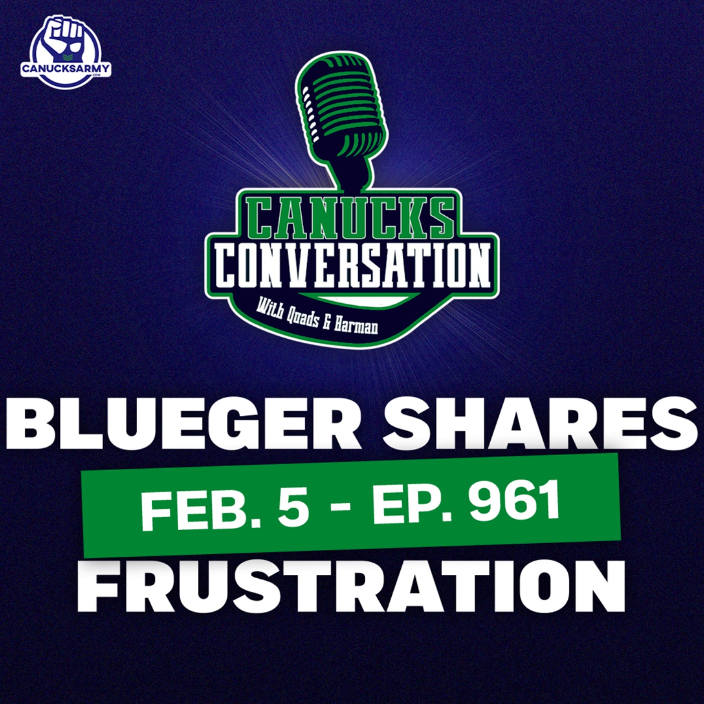 Feb. 5: Blueger shares frustrations after Canucks' loss vs. Vegas (ep. 961) episode artwork