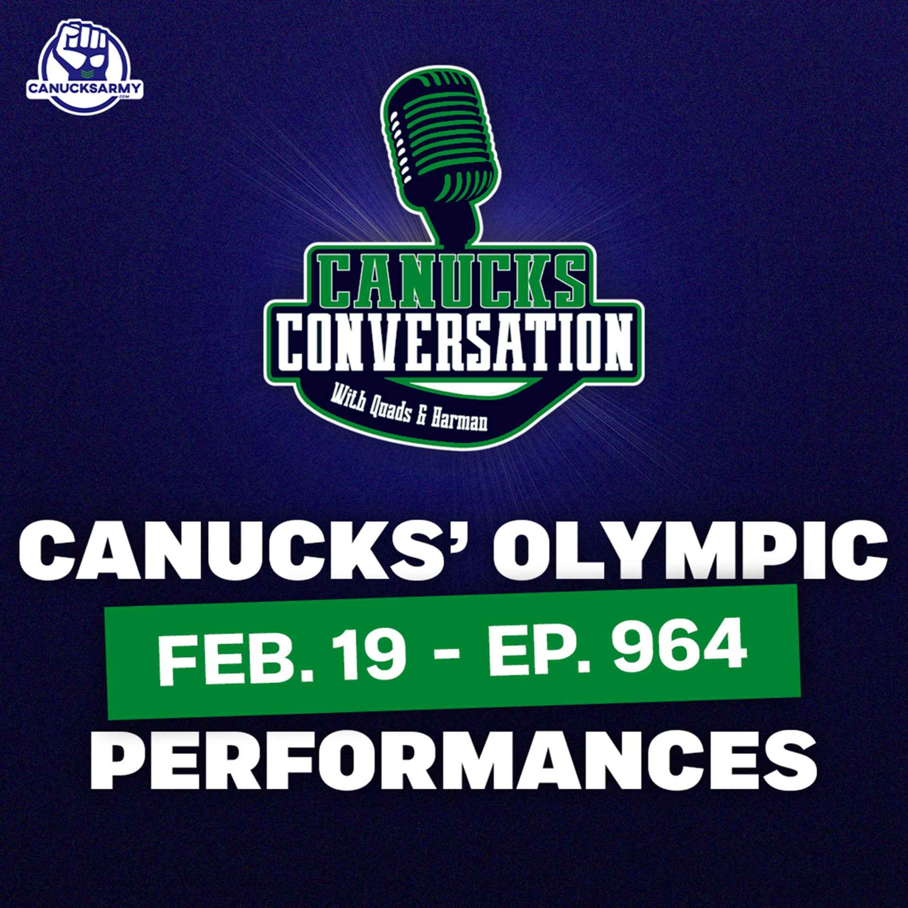Feb. 19: We're back! Canucks' Olympic performances, Canada's outlook, and more  (ep. 964) episode artwork