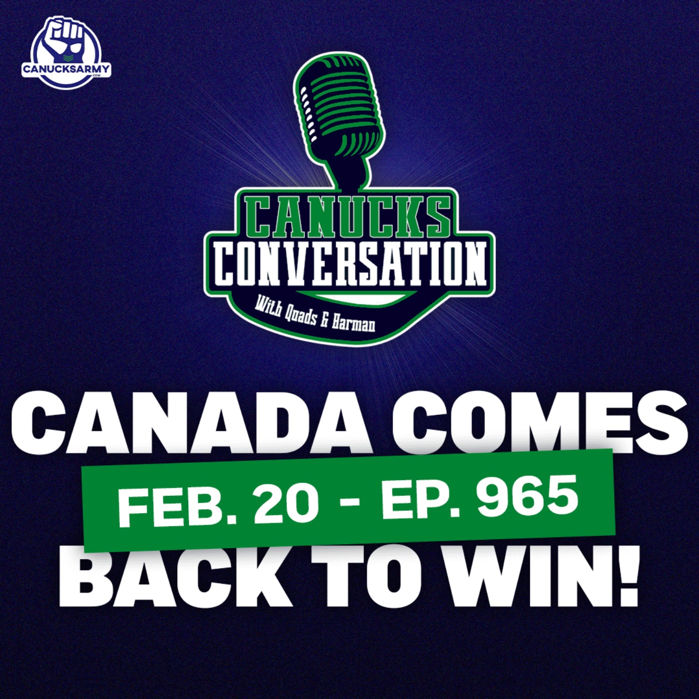 Feb. 20: Canada comebacks to beat Finland! Gold Medal Game vs USA is set. (ep. 965) episode artwork