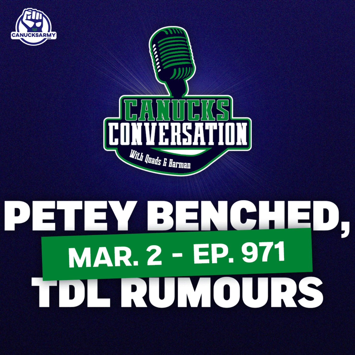 Mar. 2: Pettersson gets benched + Canucks trade rumours heading into deadline week (ep. 971) episode artwork