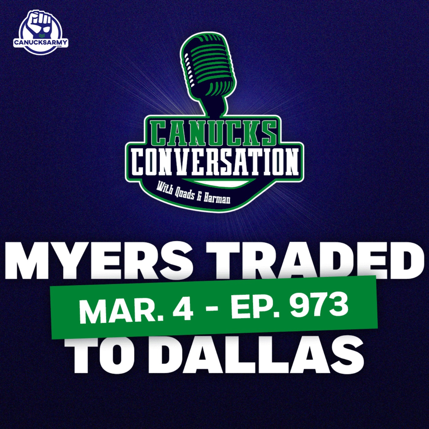 Mar. 4: Canucks trade Tyler Myers to Dallas + Allvin speaks (ep. 973) episode artwork