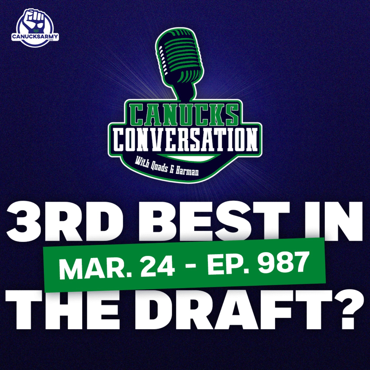 Mar. 24: Canucks take on Ducks + who's the third best player in the draft? ft. Dave Hall (ep. 987) episode artwork