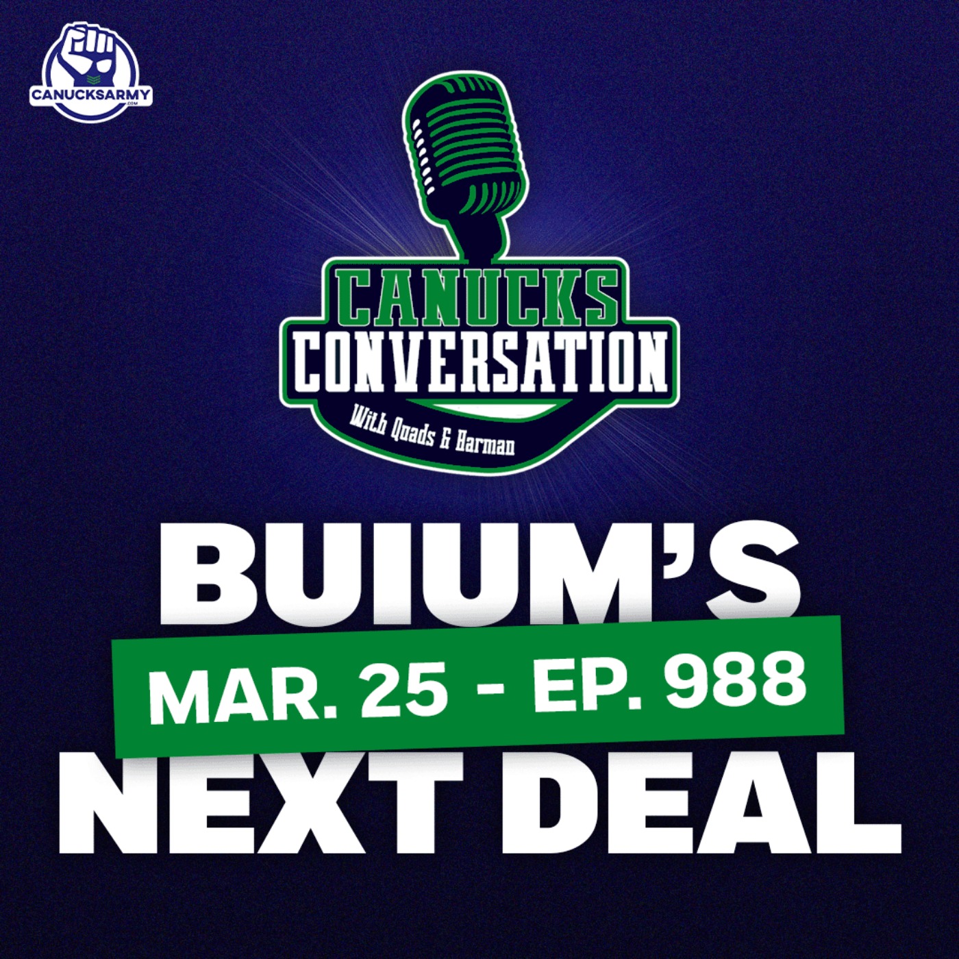 Mar. 25: What should Zeev Buium's next contract look like? (ep. 988) episode artwork
