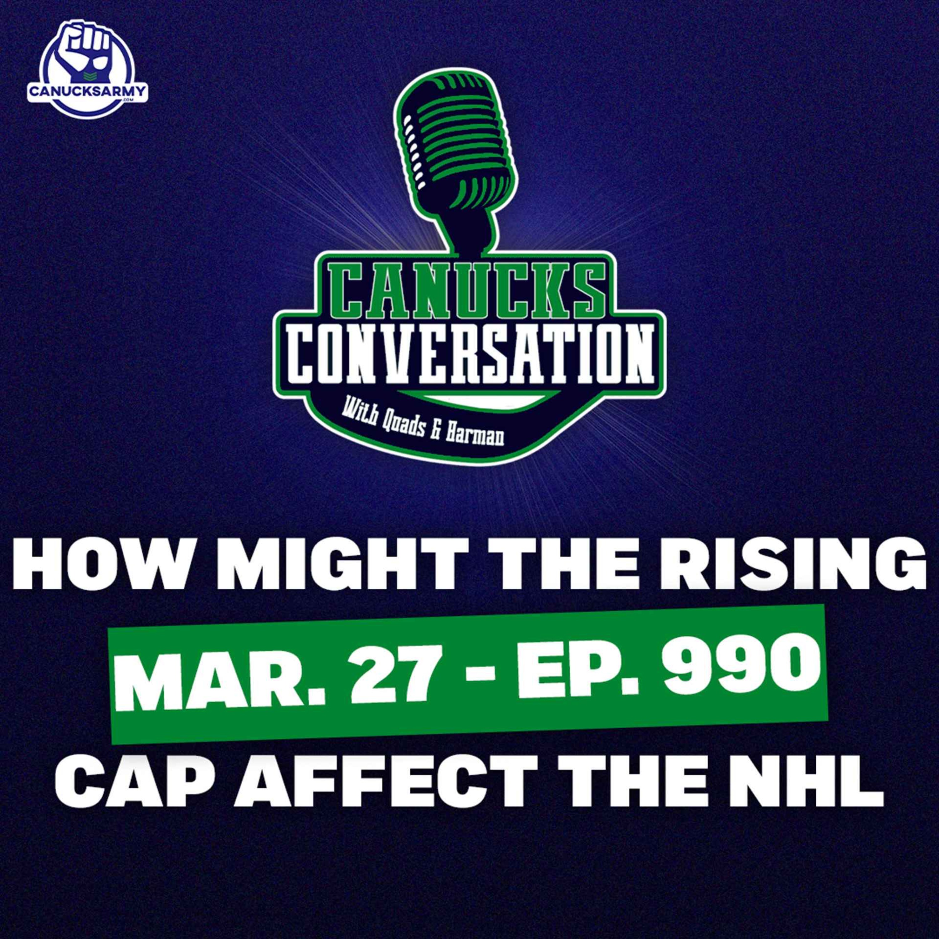 Mar. 27: How might the rising salary cap affect the NHL? ft. Patrick Johnston (ep. 990) episode artwork