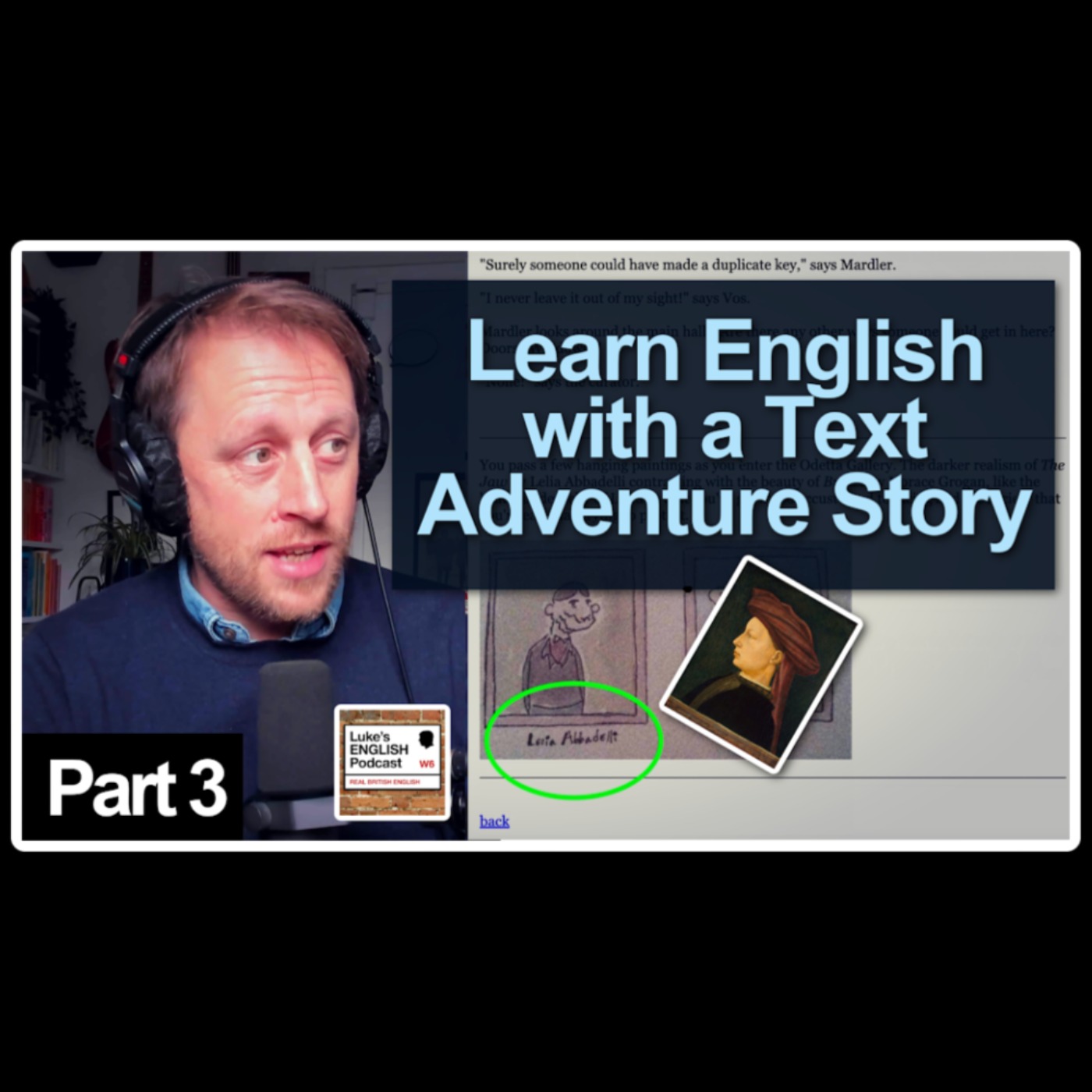 804. The Missing Masaccio (Learn English with a Text Adventure Story) by Peter Carlson - podcast episode cover