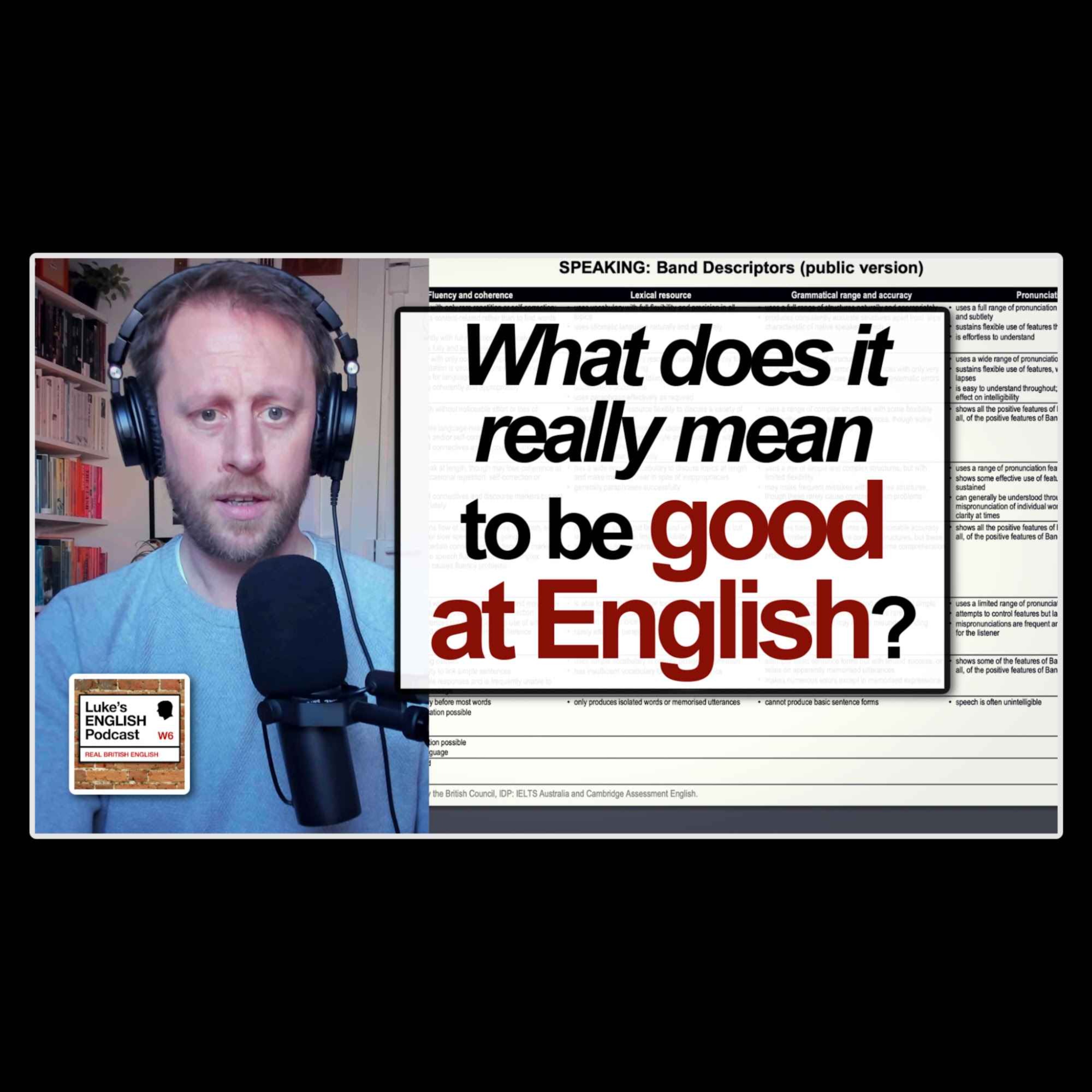 819. What does it really mean to be “good at English”? - podcast episode cover