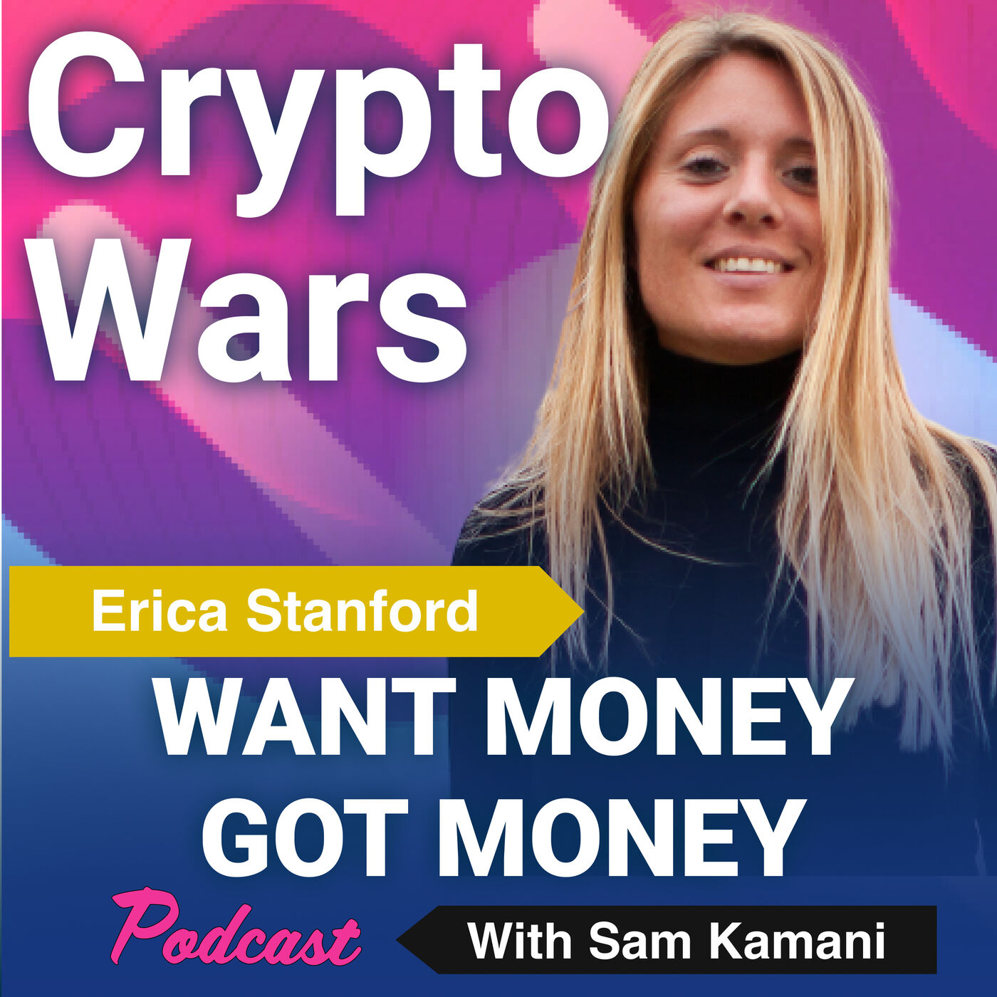 cover art for 68: Crypto Wars, Faked deaths, missing billions and industry disruptions with guest author - Erica Stanford