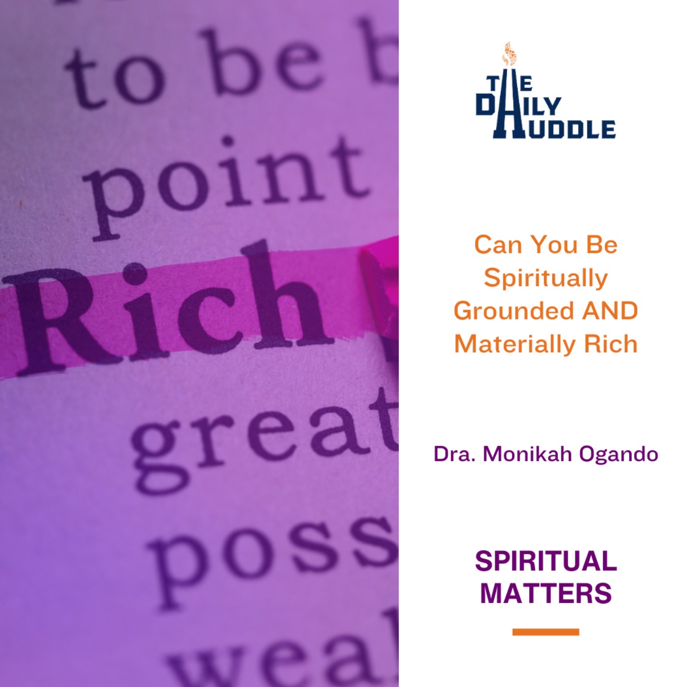 Can You Be Spiritually Grounded AND Materially Rich