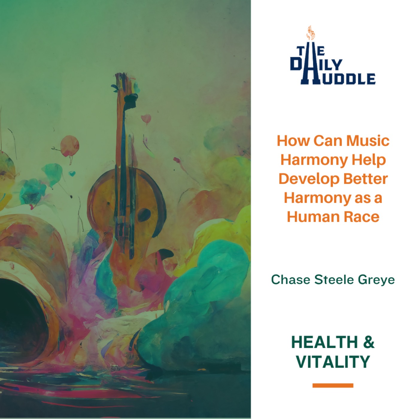 How Can Music Harmony Help Develop Better Harmony as a Human Race