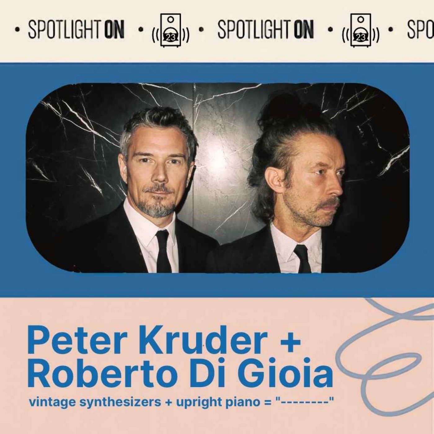 cover art for Peter Kruder, Roberto Di Gioia, and the art of sonic synergy
