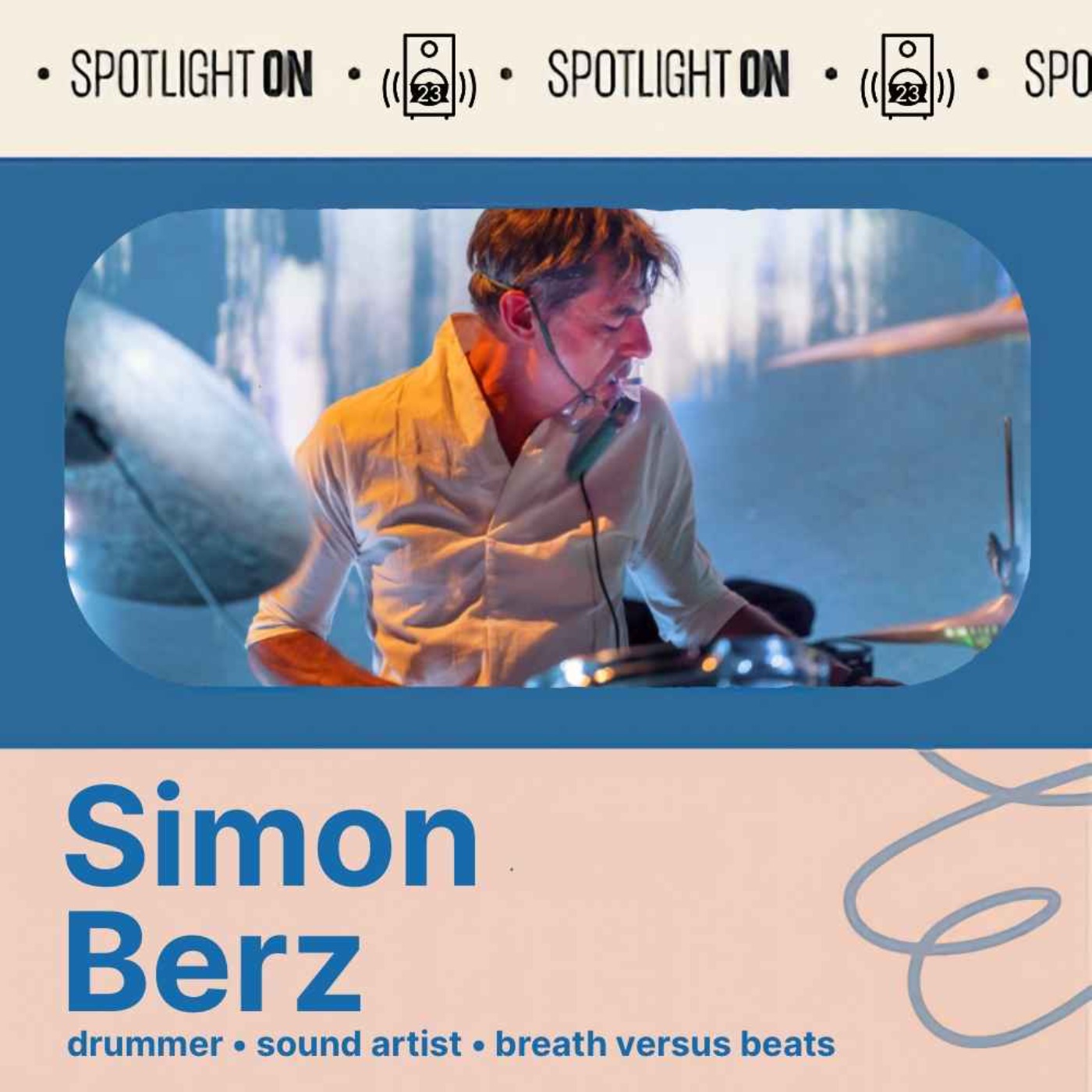 Simon Berz creates art with drums, sound, and trash