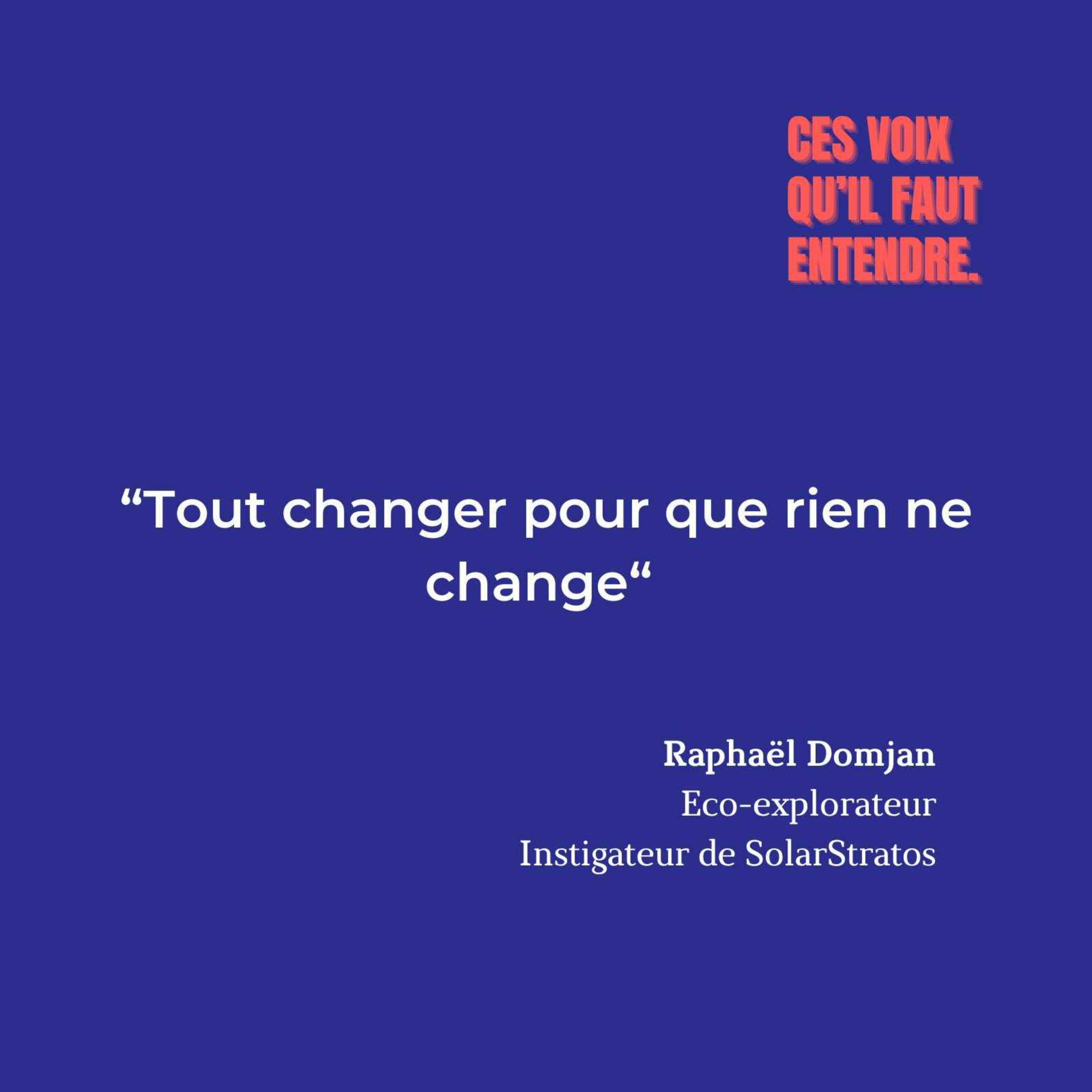 cover art for [EXTRAIT] Raphaël Domjan  "Tout changer pour que rien ne change"