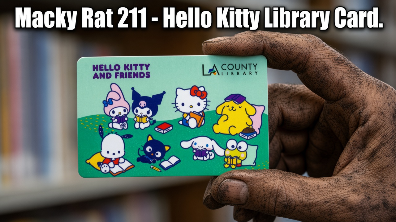 MACKY RAT 211 - HELLO KITTY LIBRARY CARD episode artwork