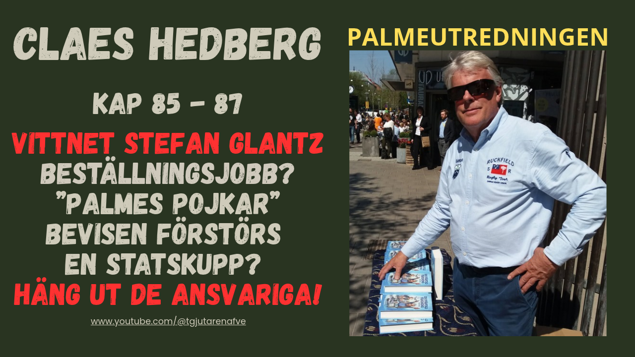 698 Stefan Glantz: Den Avgörande Pusselbiten I Palmeutredningen episode artwork