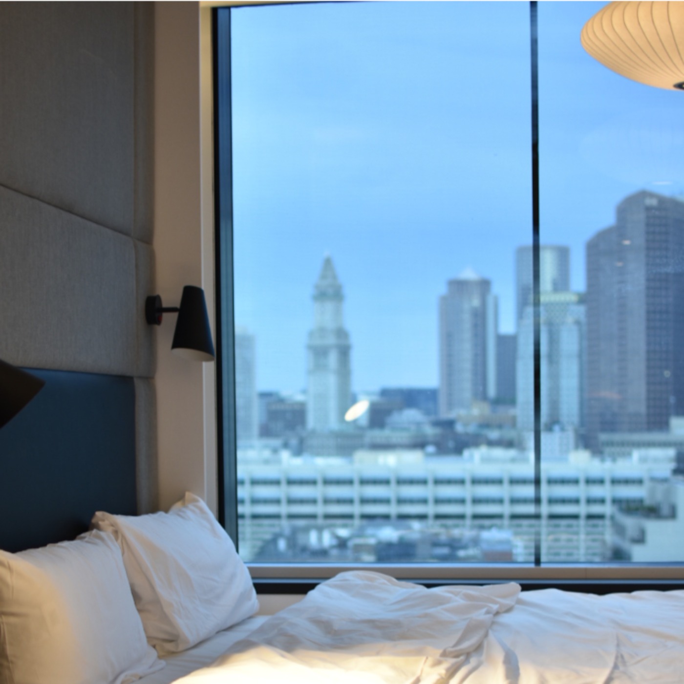 Woke up at the hotel