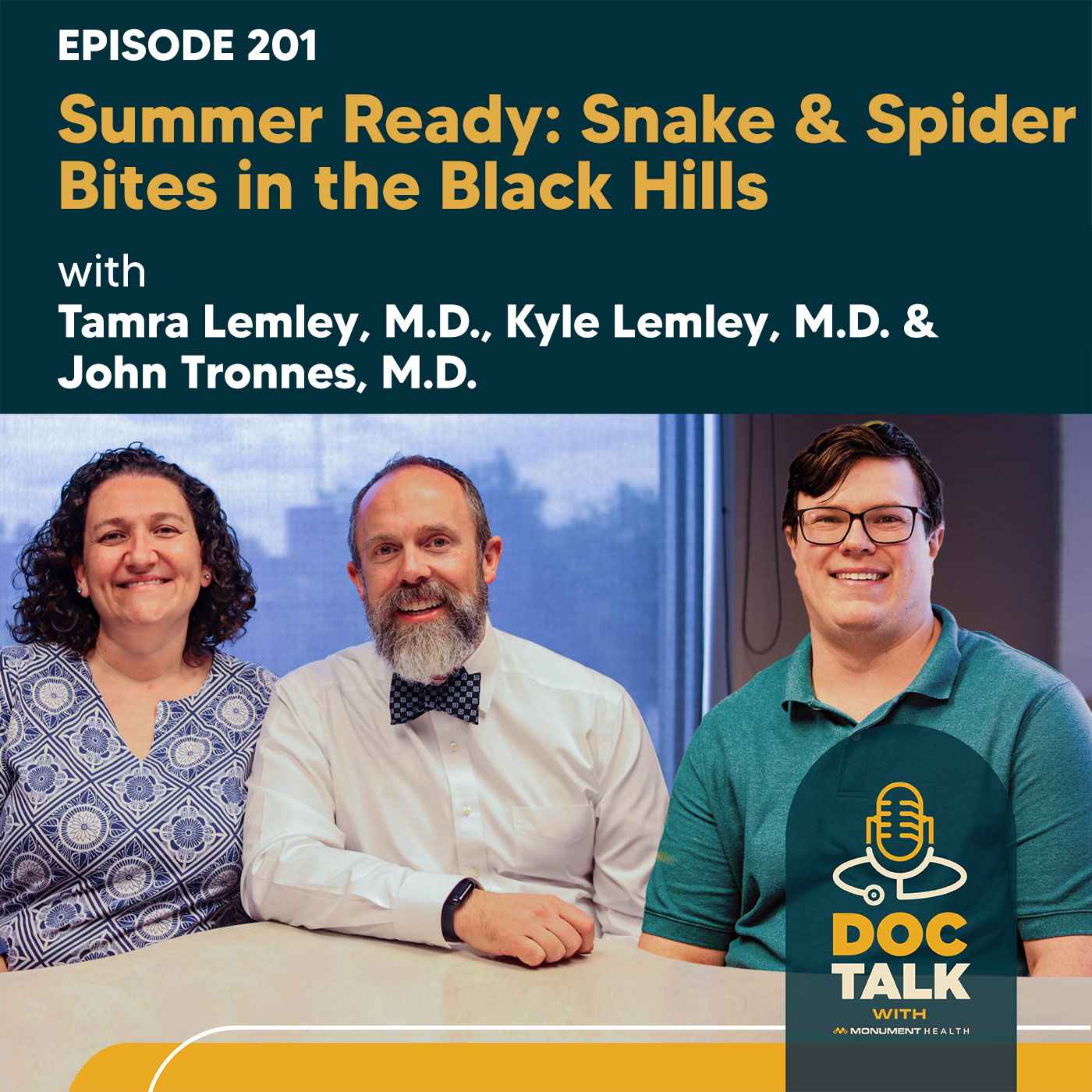 Snake and Spider Bites in the Black Hills with Tamra Lemley, M.D., Kyle Lemley, M.D. and John Tronnes, M.D. episode artwork
