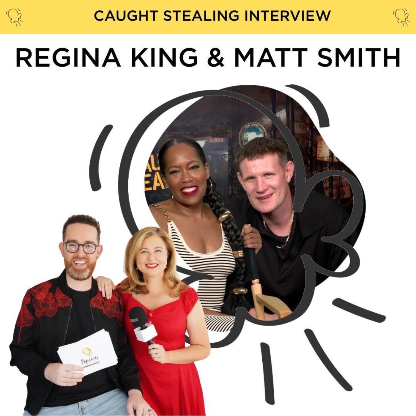 Regina King and Matt Smith on cats, cookies and Caught Stealing
