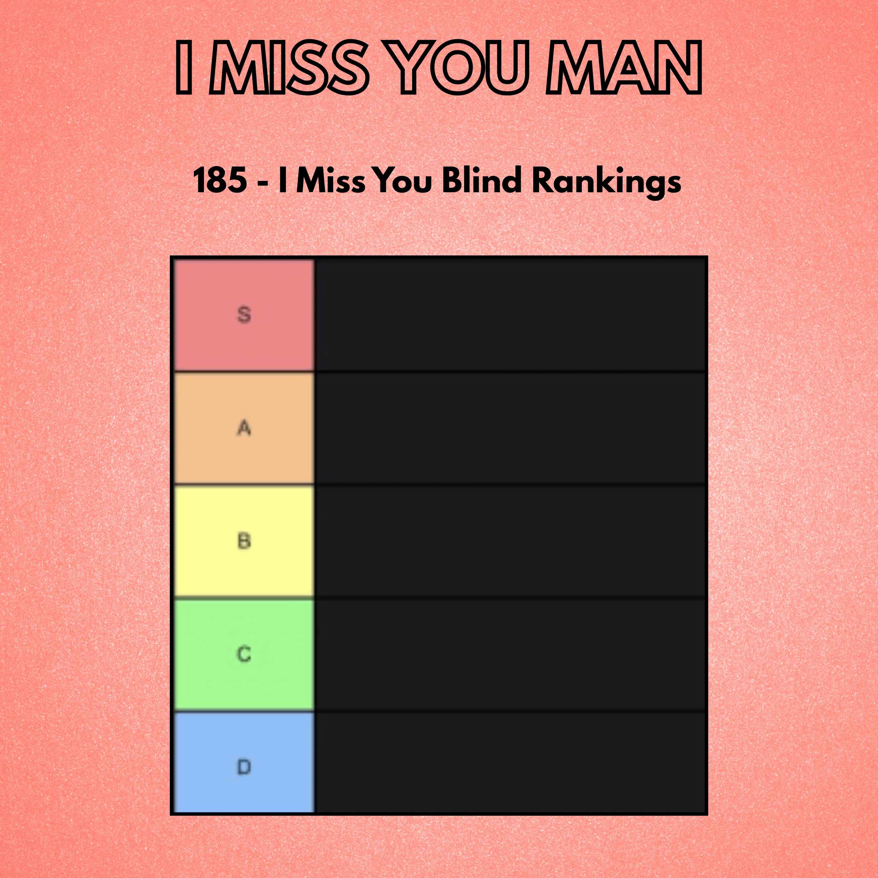 185 - I Miss You Blind Rankings episode artwork