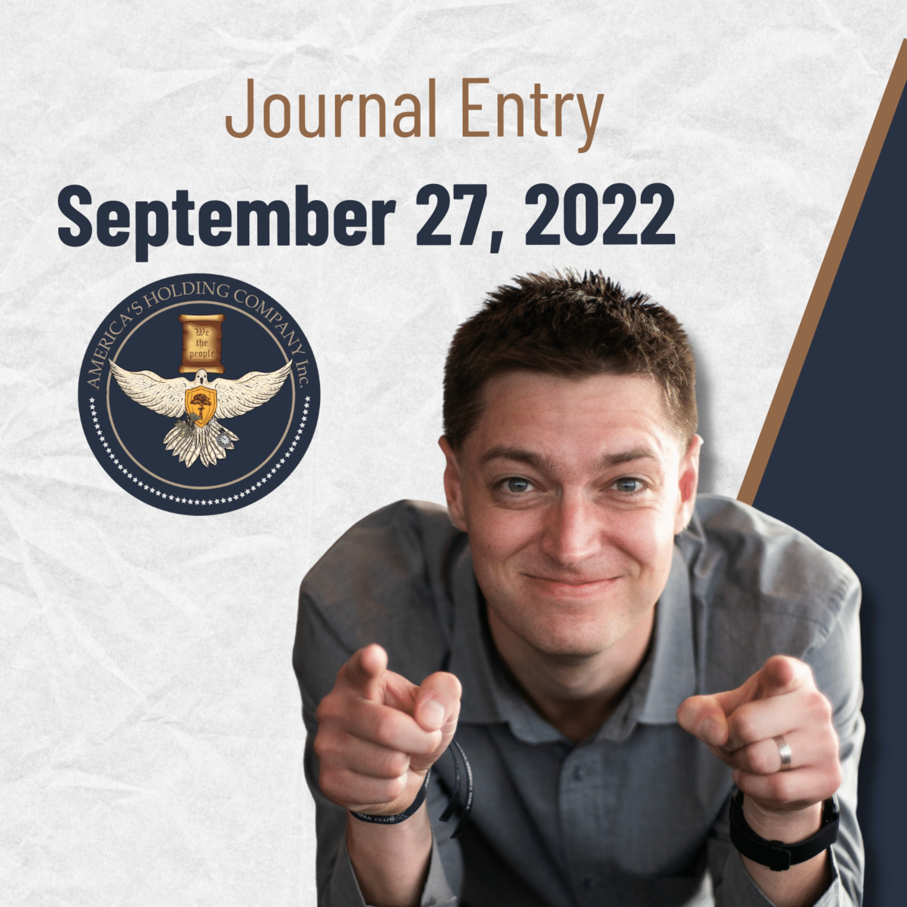 September 27, 2022 - Journal Entry