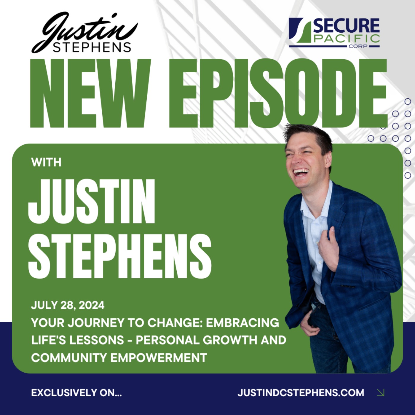 July 28, 2024 - Your Journey to Change: Embracing Life's Lessons - Personal Growth and Community Empowerment