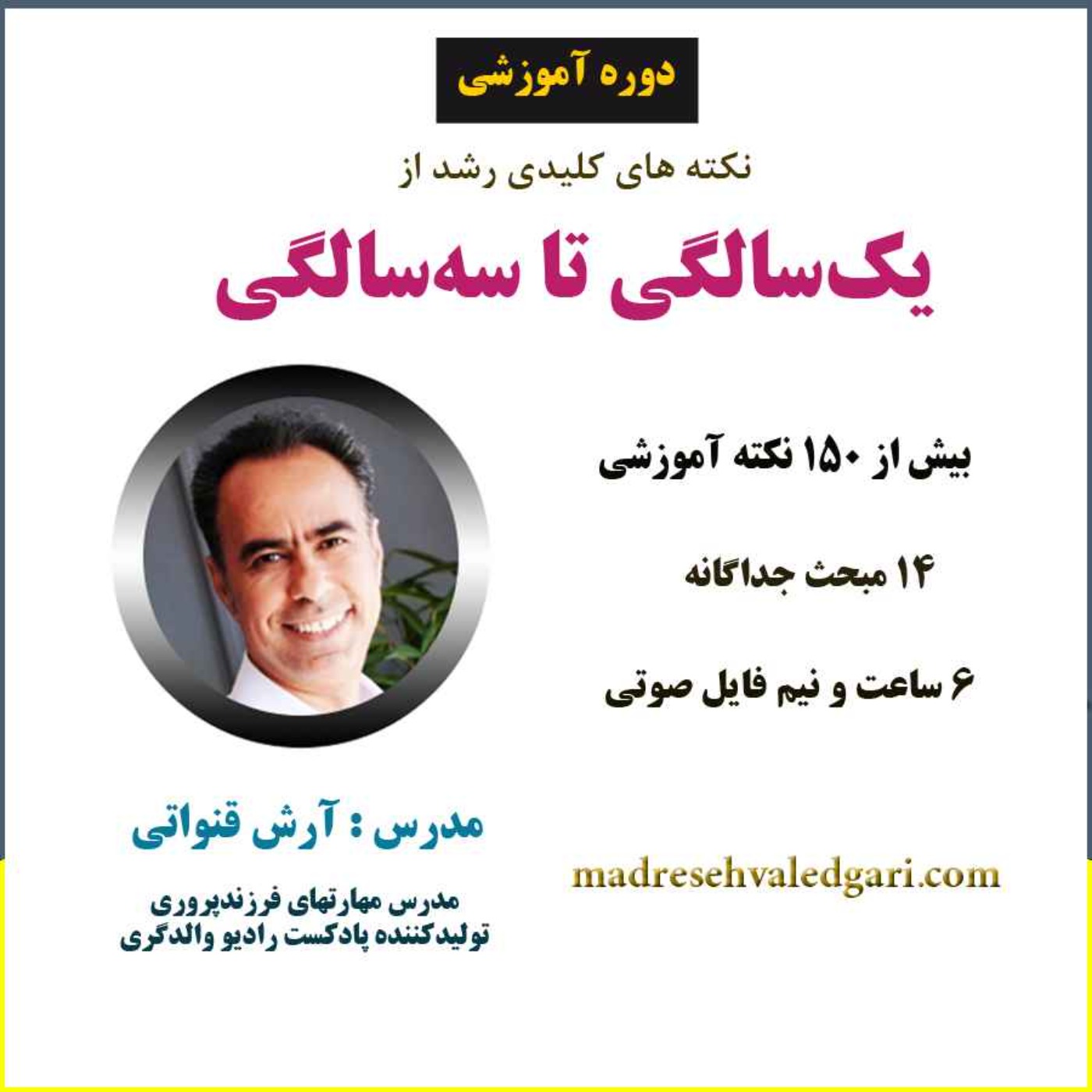 مجموعه‌ی آموزشی نکته های کلیدی رشد کودک از یکسالگی تا سه سالگی