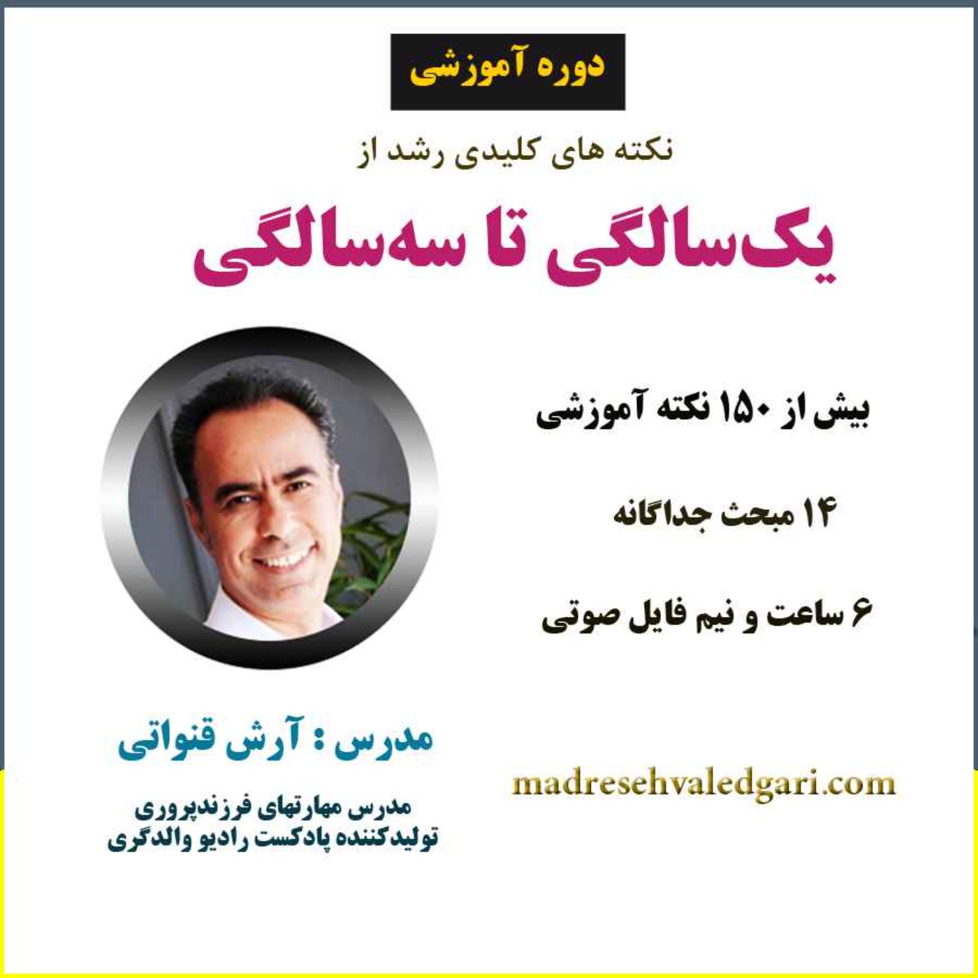مجموعه‌ی آموزشی نکته های کلیدی رشد کودک از یکسالگی تا سه سالگی