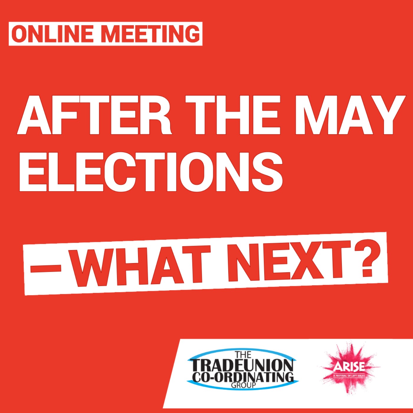 After the May Elections - What Next? episode artwork