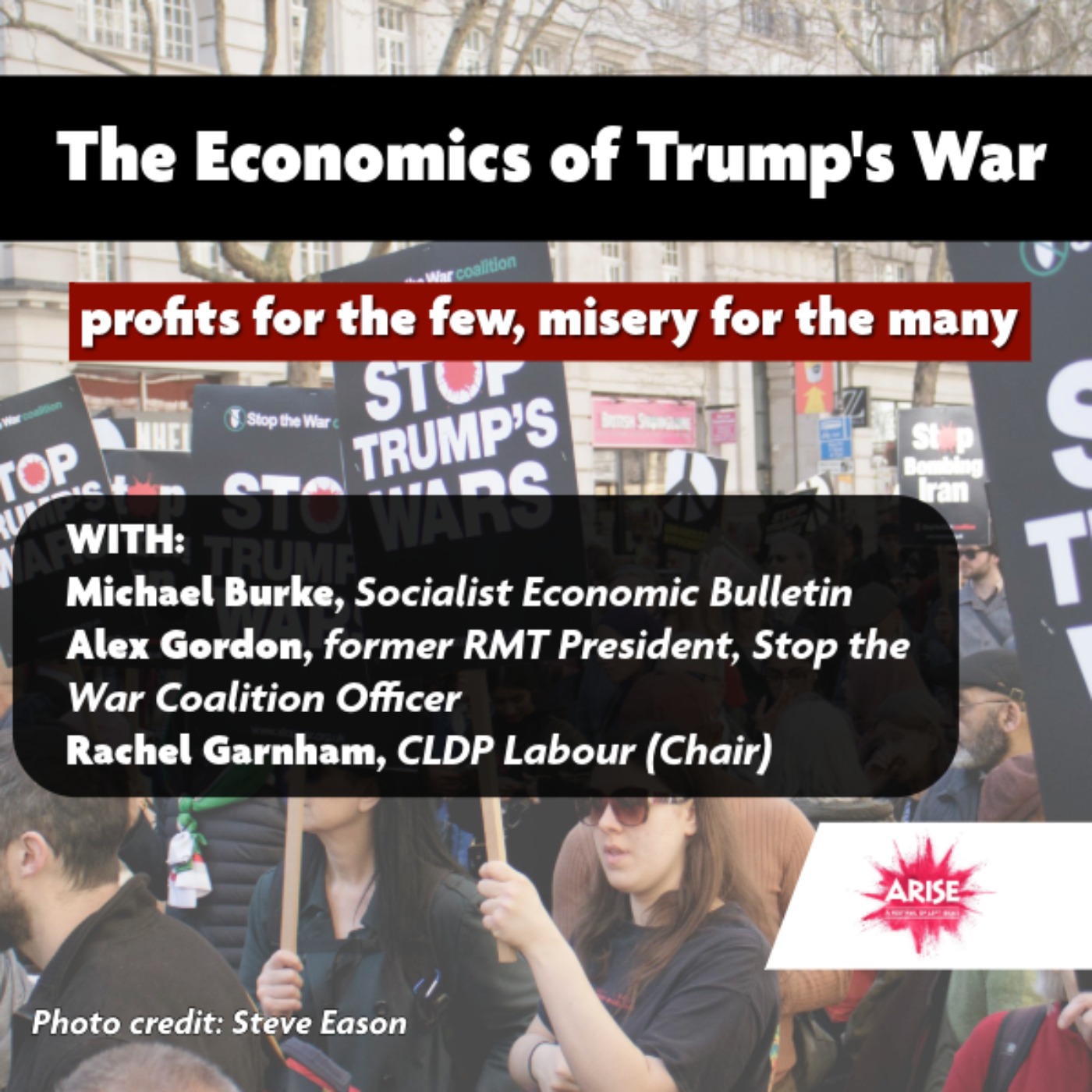 The Economics of Trump's War - profits for the few, misery for the many episode artwork