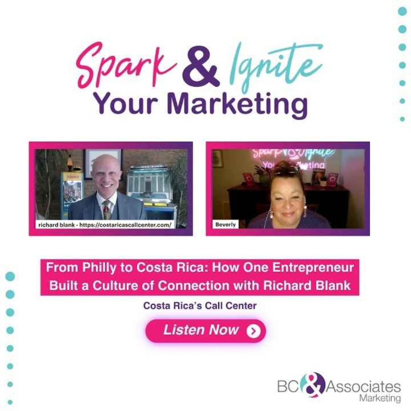 Podcast guest appearances. Richard Blank Costa Rica\'s Call Center