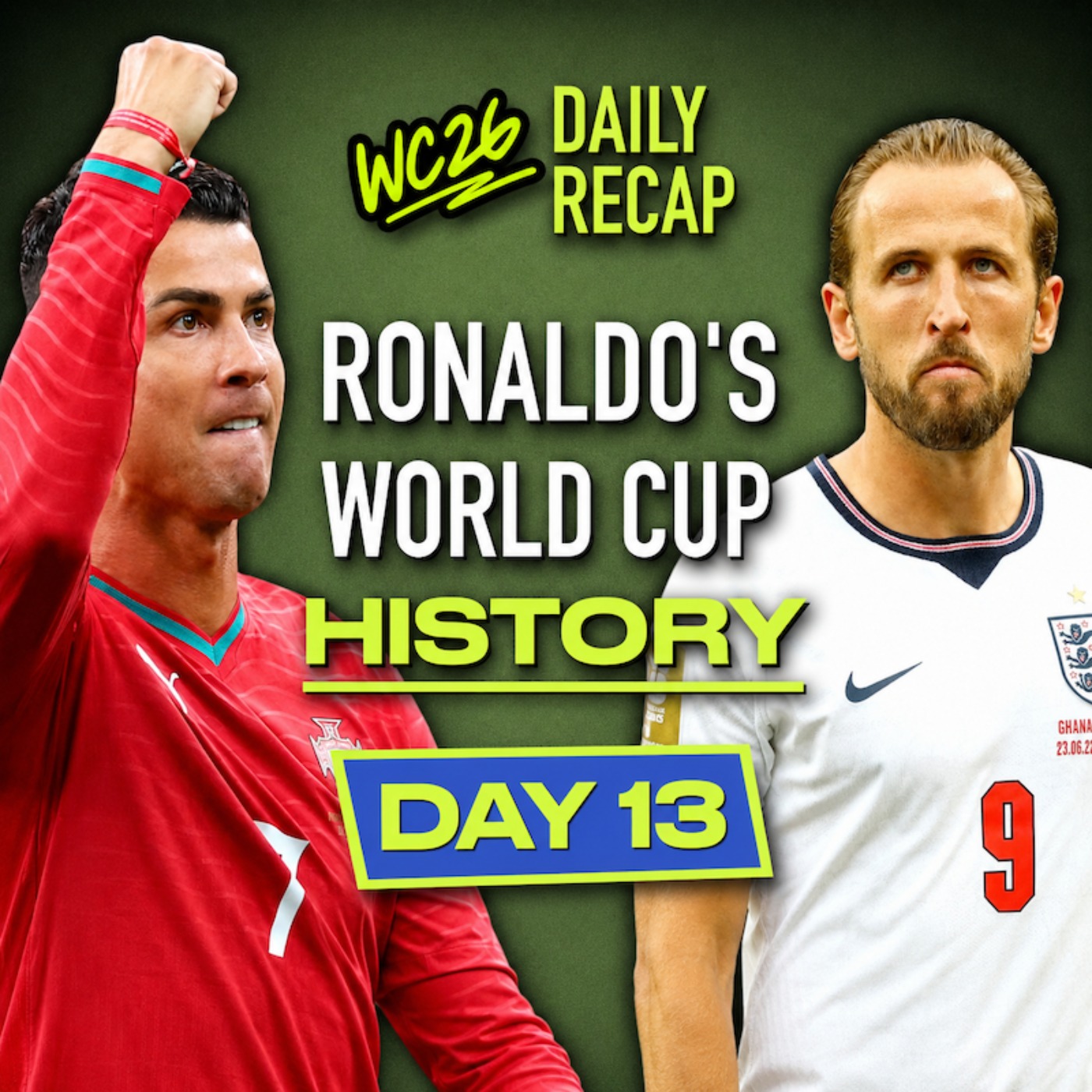 Day 13:  Ronaldo has ARRIVED & Ghana ROBBED vs England (Rabona TV) episode artwork