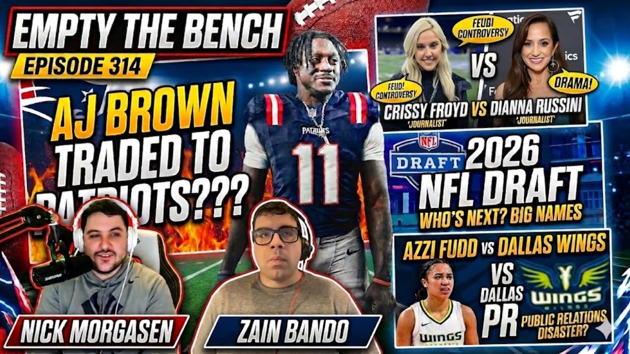 AJ BROWN TO PATRIOTS! 🚨 Crissy Froyd Fired + NFL Draft episode artwork