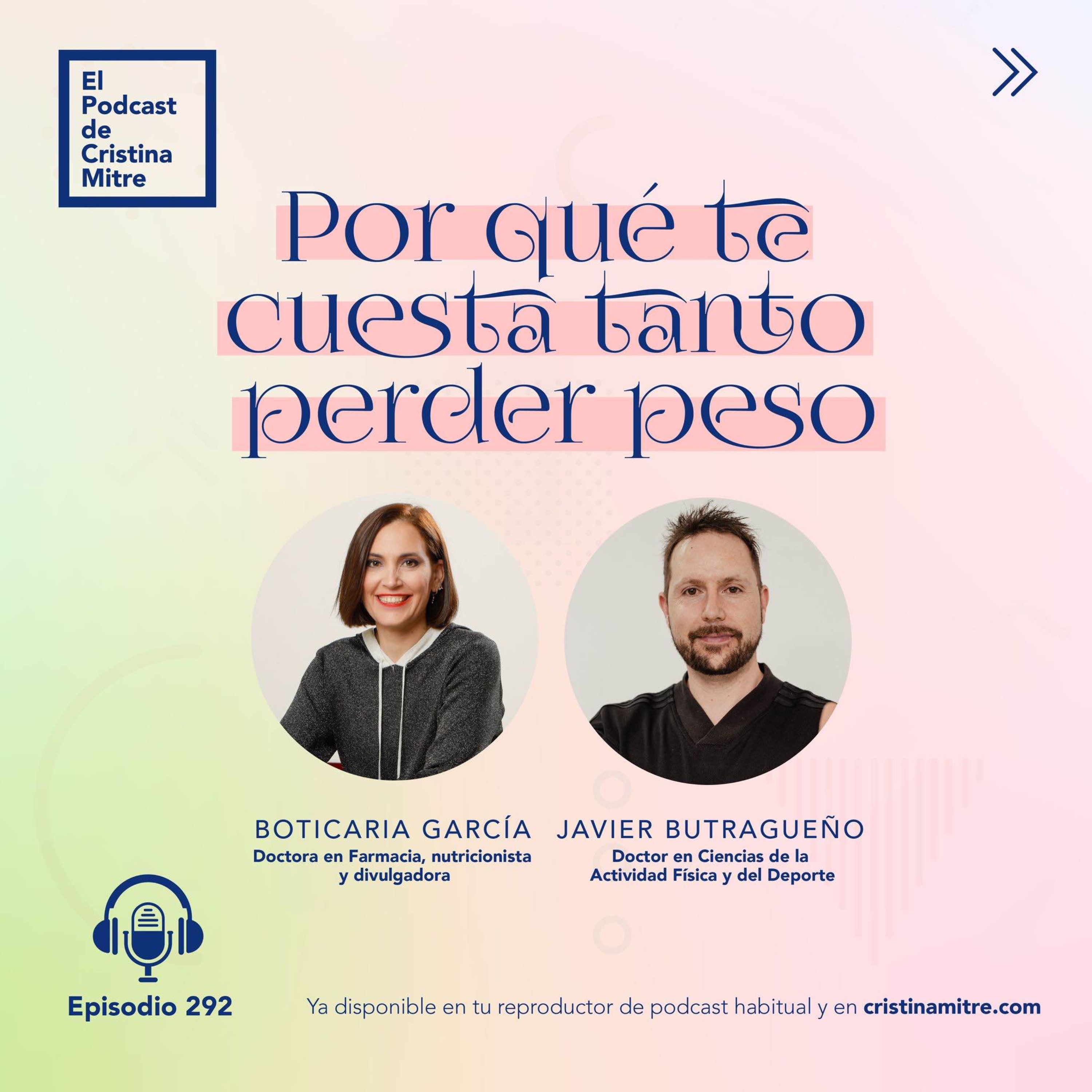 cover art for Por qué te cuesta tanto perder peso, con Boticaria García y Javier Butragueño. Episodio 292