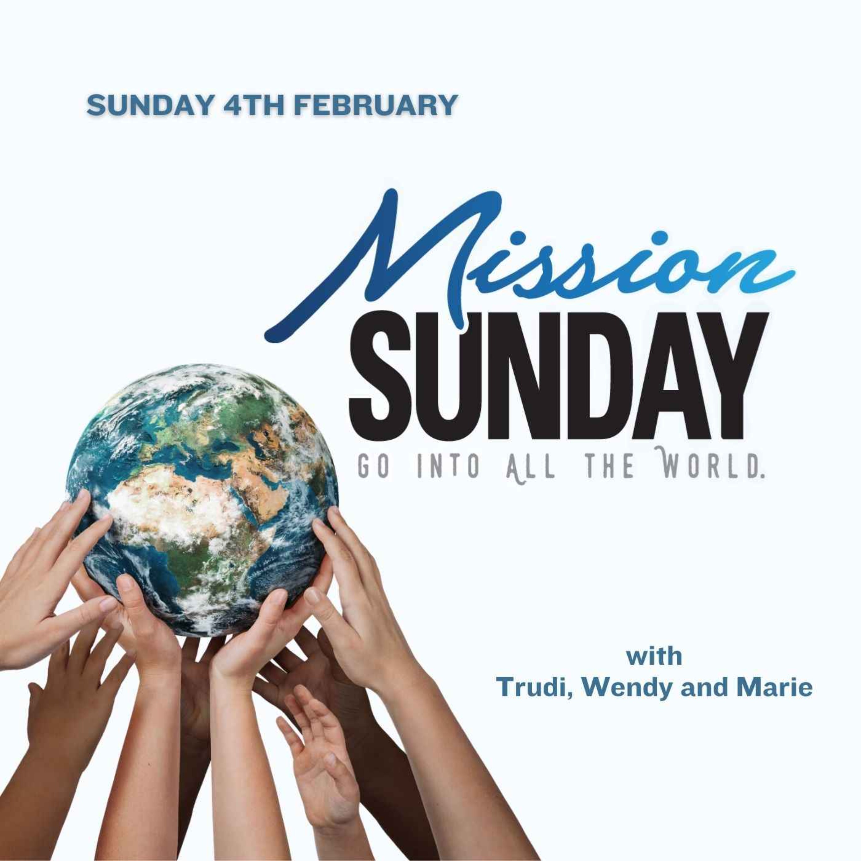 Mission Sunday with Trudi, Wendy and Marie