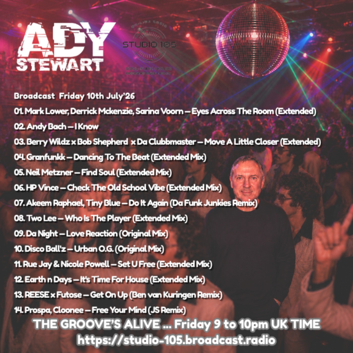 Ady Stewart Presents The Groove's Alive 10.07.26 episode artwork