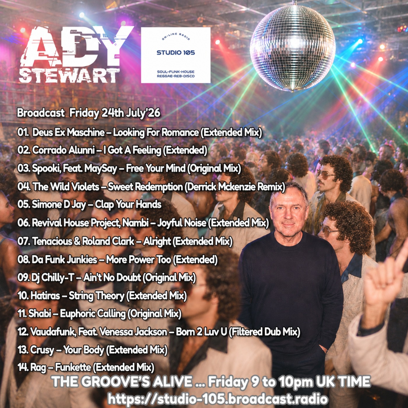 Ady Stewart Presents The Groove's Alive 24.07.26 episode artwork