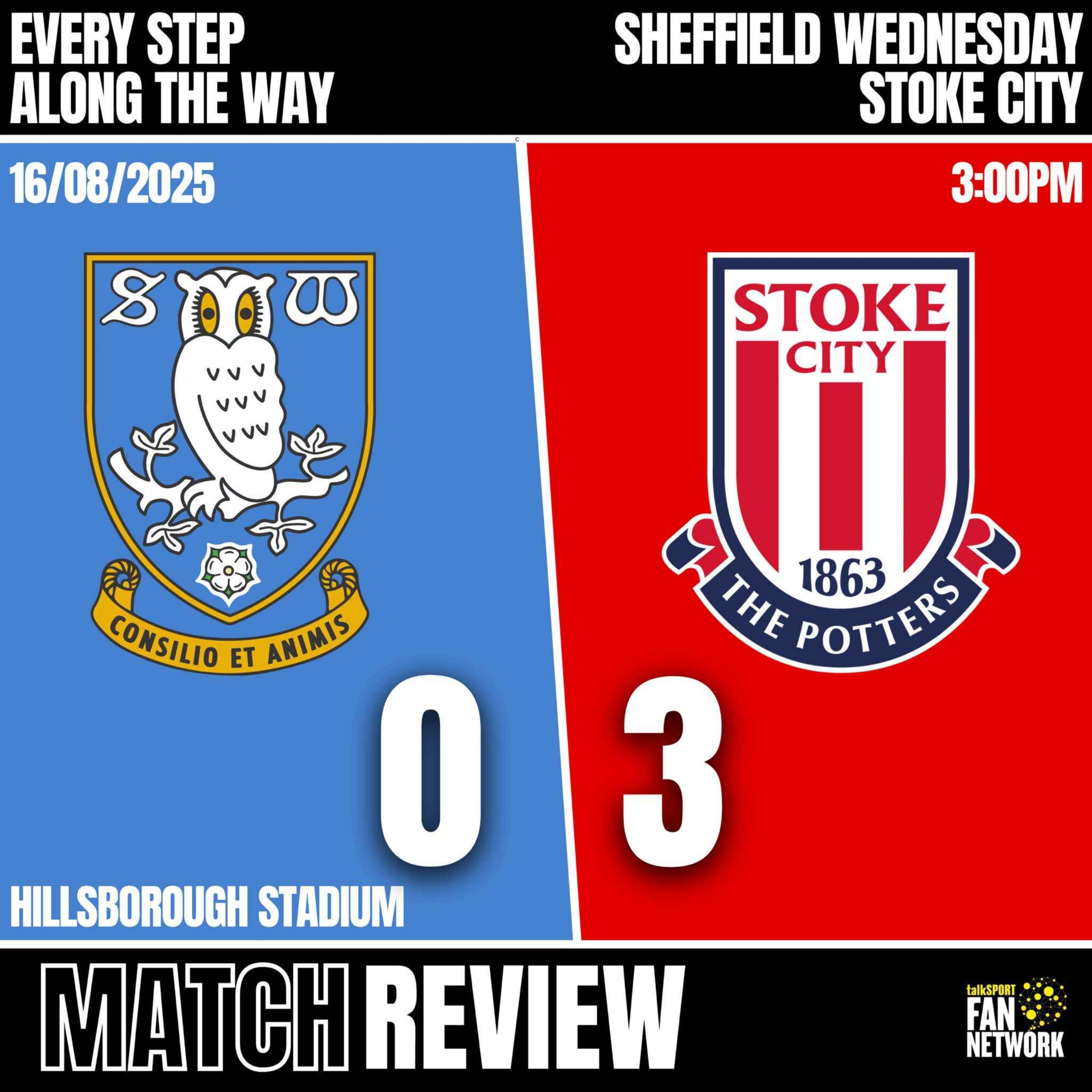 Match Review - Sheff Wed 0-3 Stoke