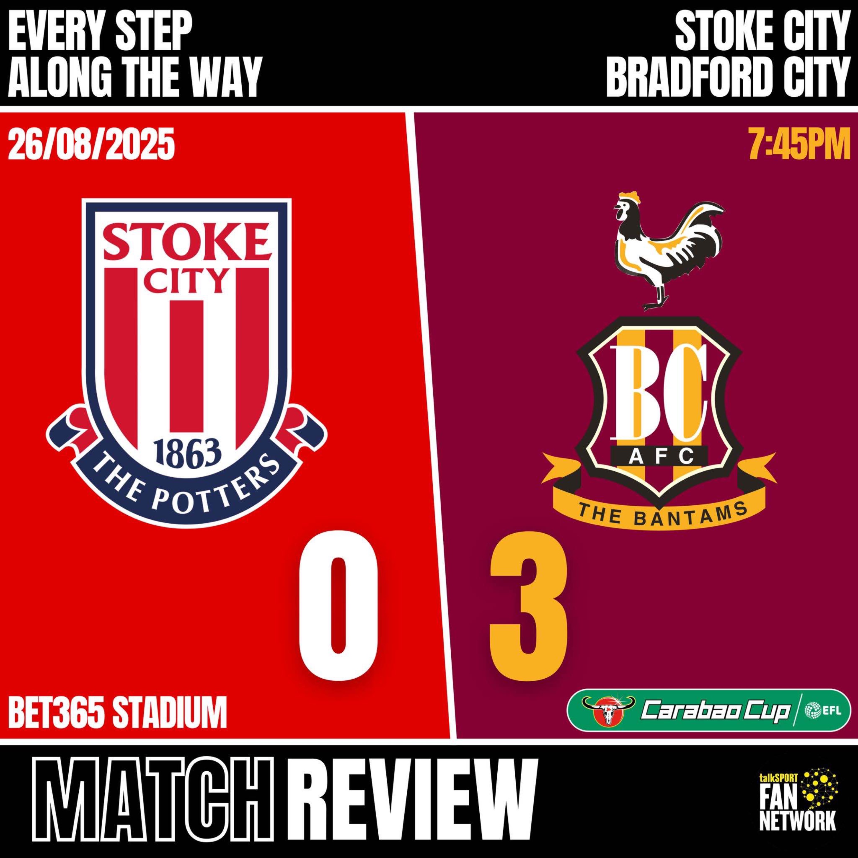 Match Review - Stoke 0-3 Bradford
