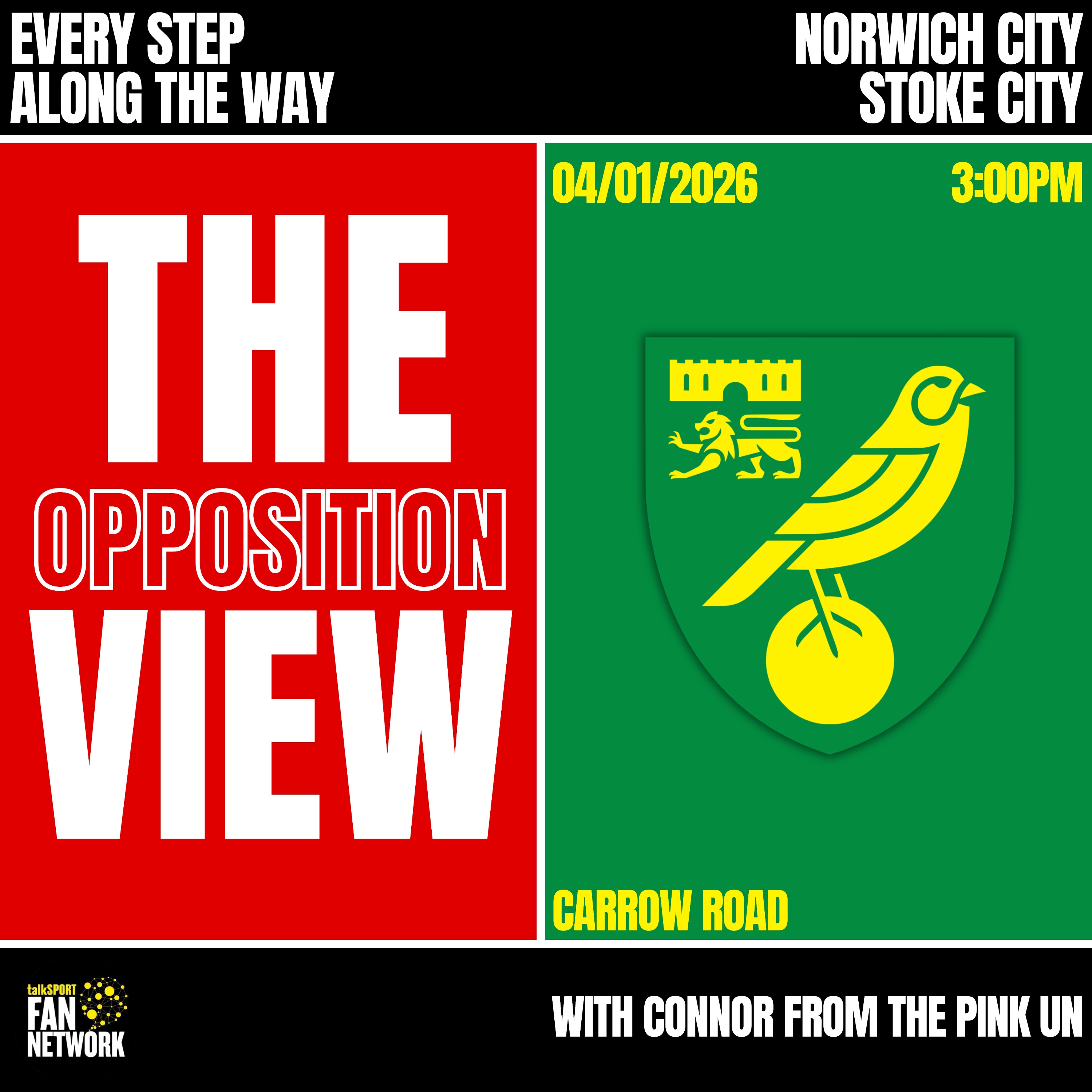Opposition View - Norwich(A) - Connor(The Pink Un)