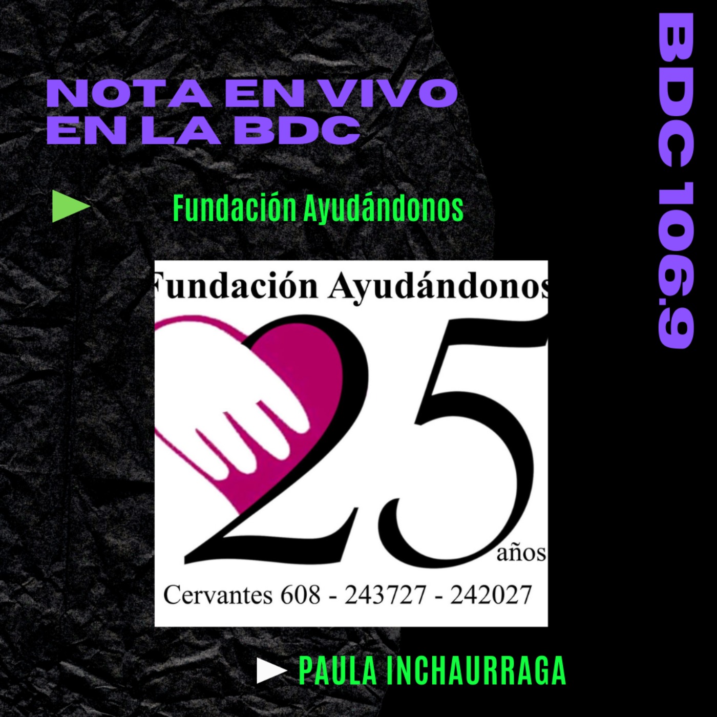 Hablamos de #Ayudandonos - Fundación con Paula Inchaurraga episode artwork