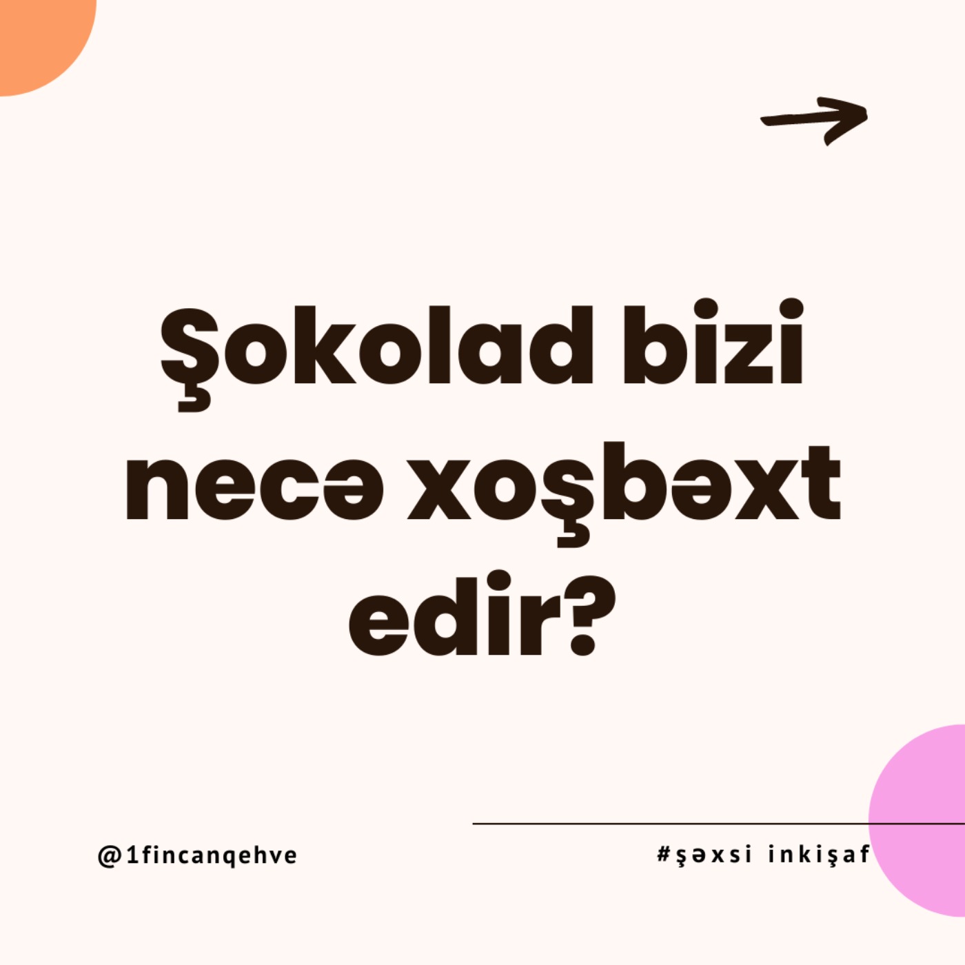 1 Fincan Qəhvə
