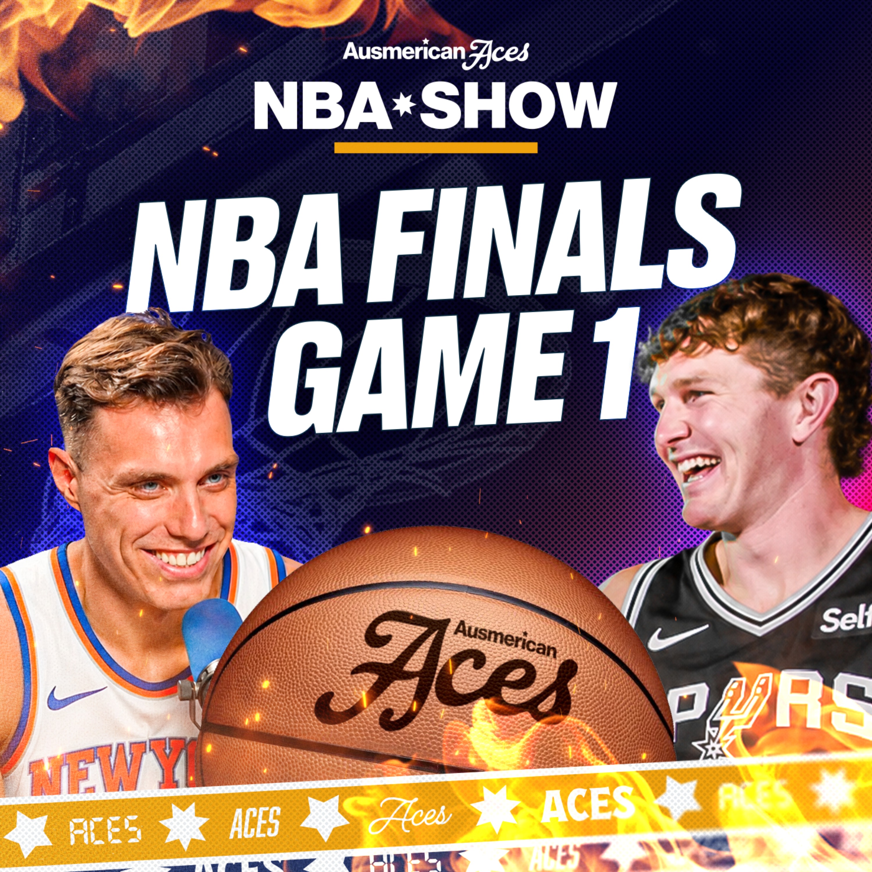 Spurs Shoot Like Plumlee From 3, Knicks Win Game 1 | Aces NBA SHOW episode artwork