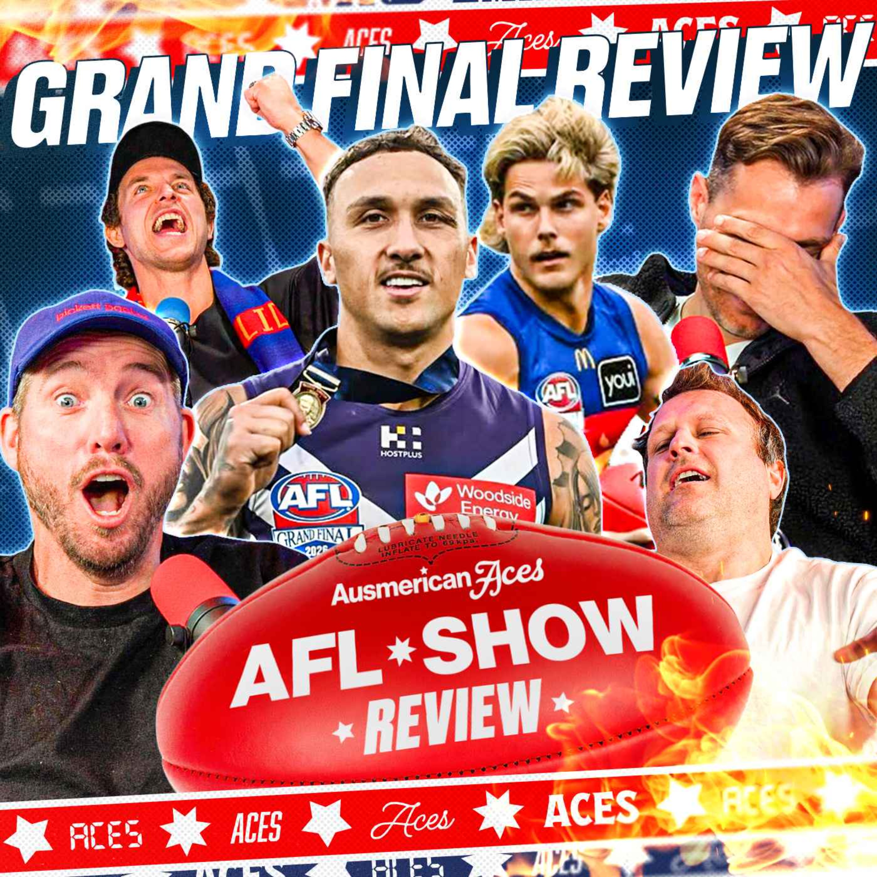 AFL GRAND FINAL REVIEW: Wharfie Time Disaster, Was Will Ashcroft Robbed? + 2027 Predictions | Aces AFL Show episode artwork
