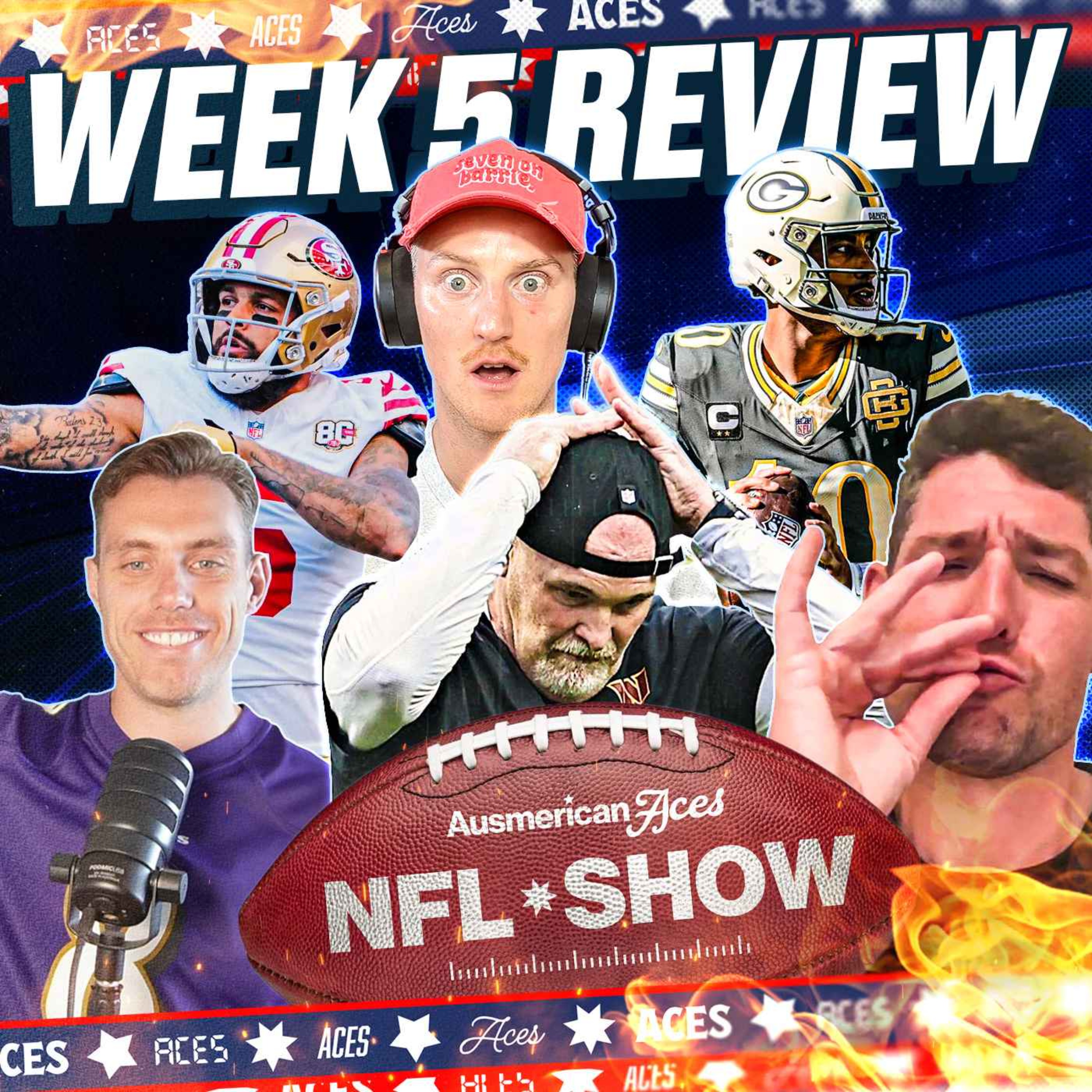 49ers Super Bowl Favourites? Ben Johnson Humbled & Commanders CHAOS! | Aces NFL Week 5 Review