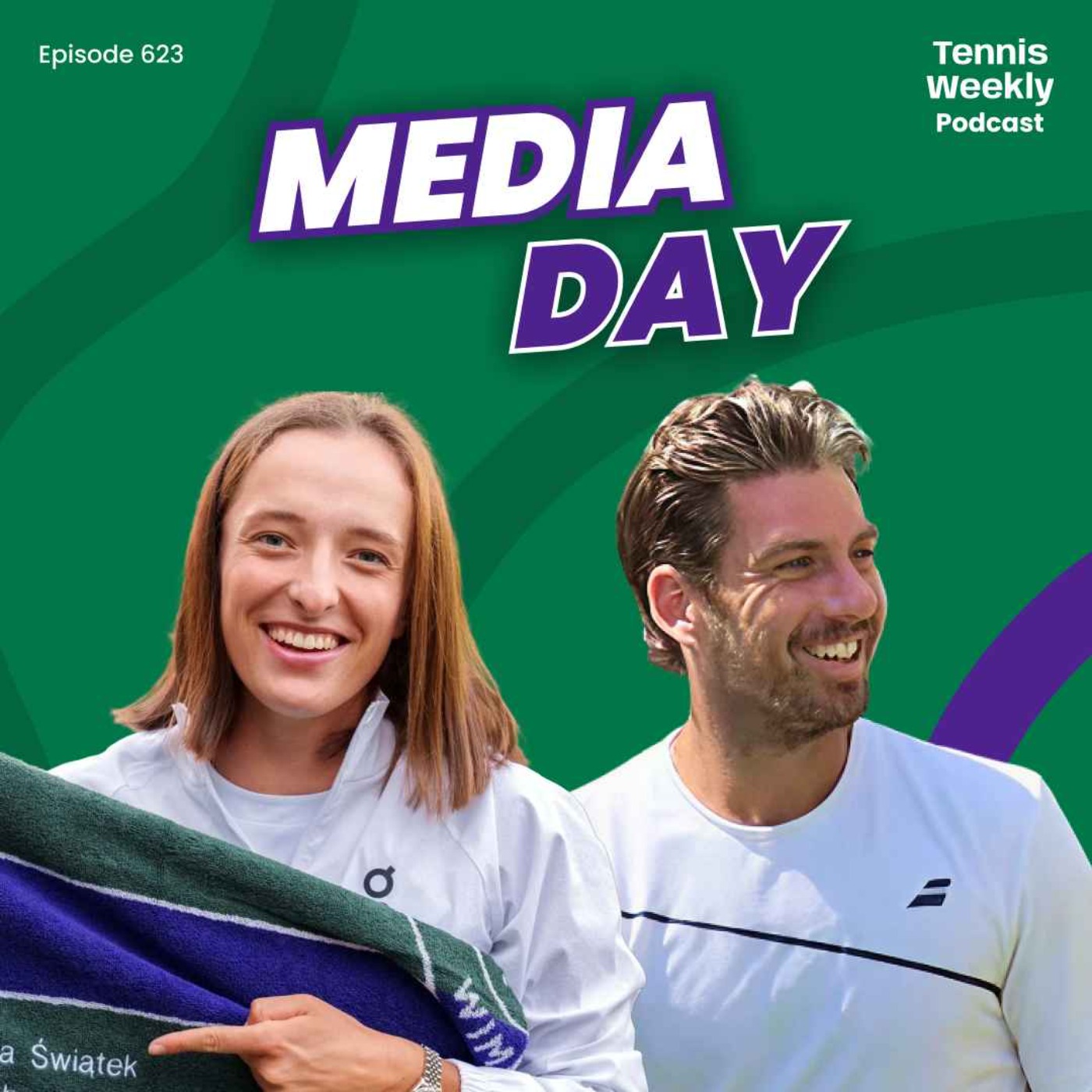Wimbledon Media Day: Swiatek the towel thief, Andreeva on Serena + Cam Norrie EXCLUSIVE! episode artwork